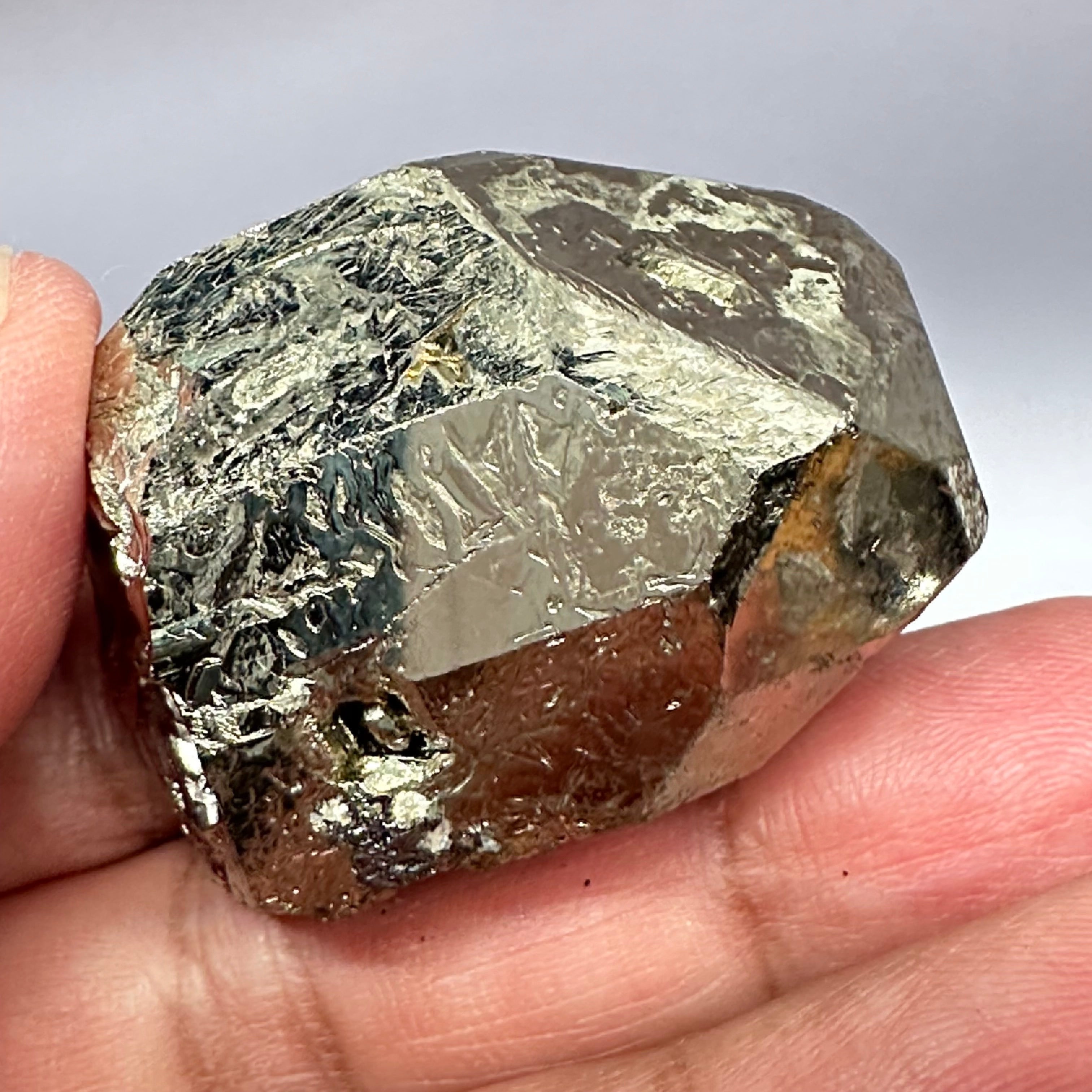 Pyrite, 86.00gm, Merelani, Tanzania, Untreated Unheated, same mines as Tanzanite, natural mirror crystal faces