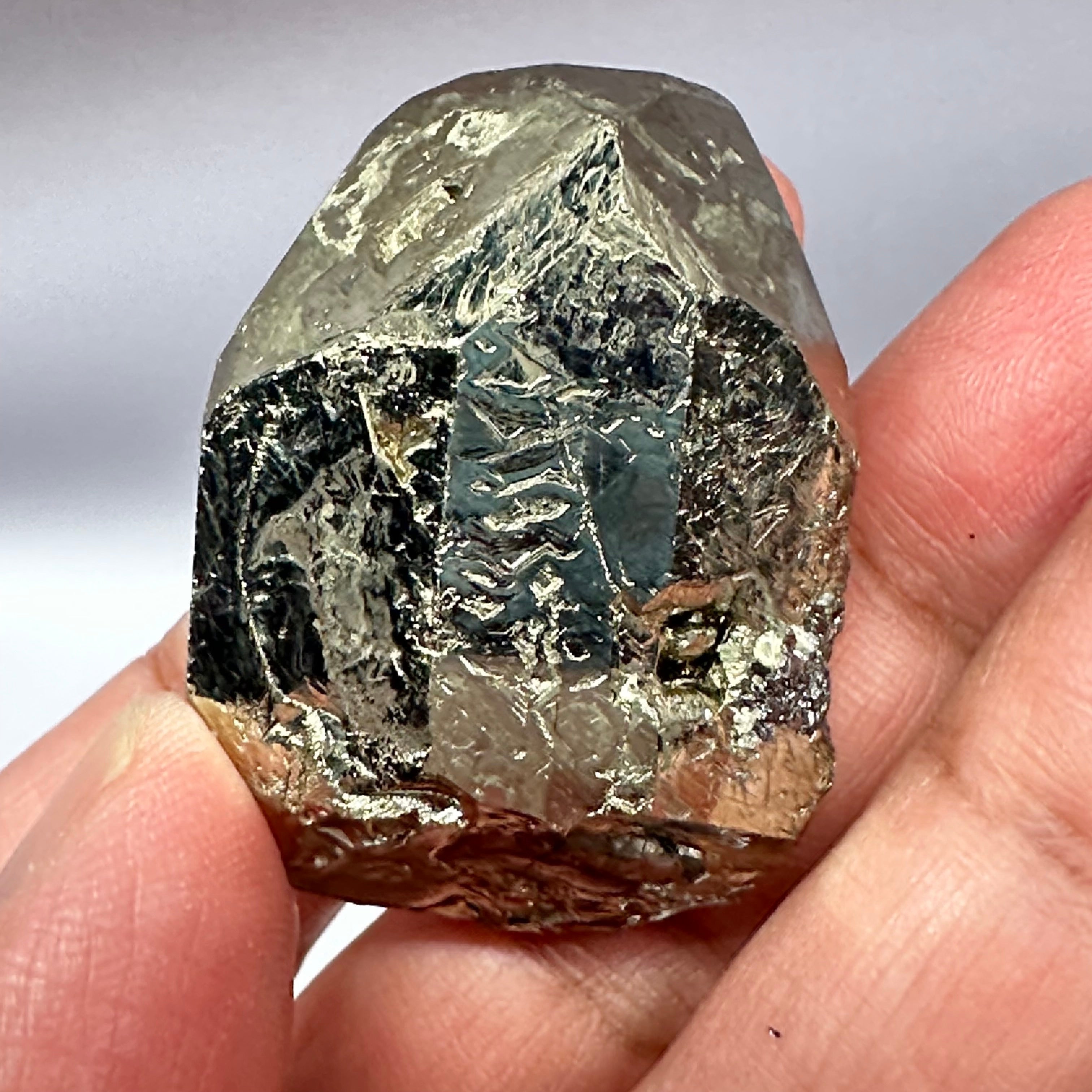 Pyrite, 86.00gm, Merelani, Tanzania, Untreated Unheated, same mines as Tanzanite, natural mirror crystal faces