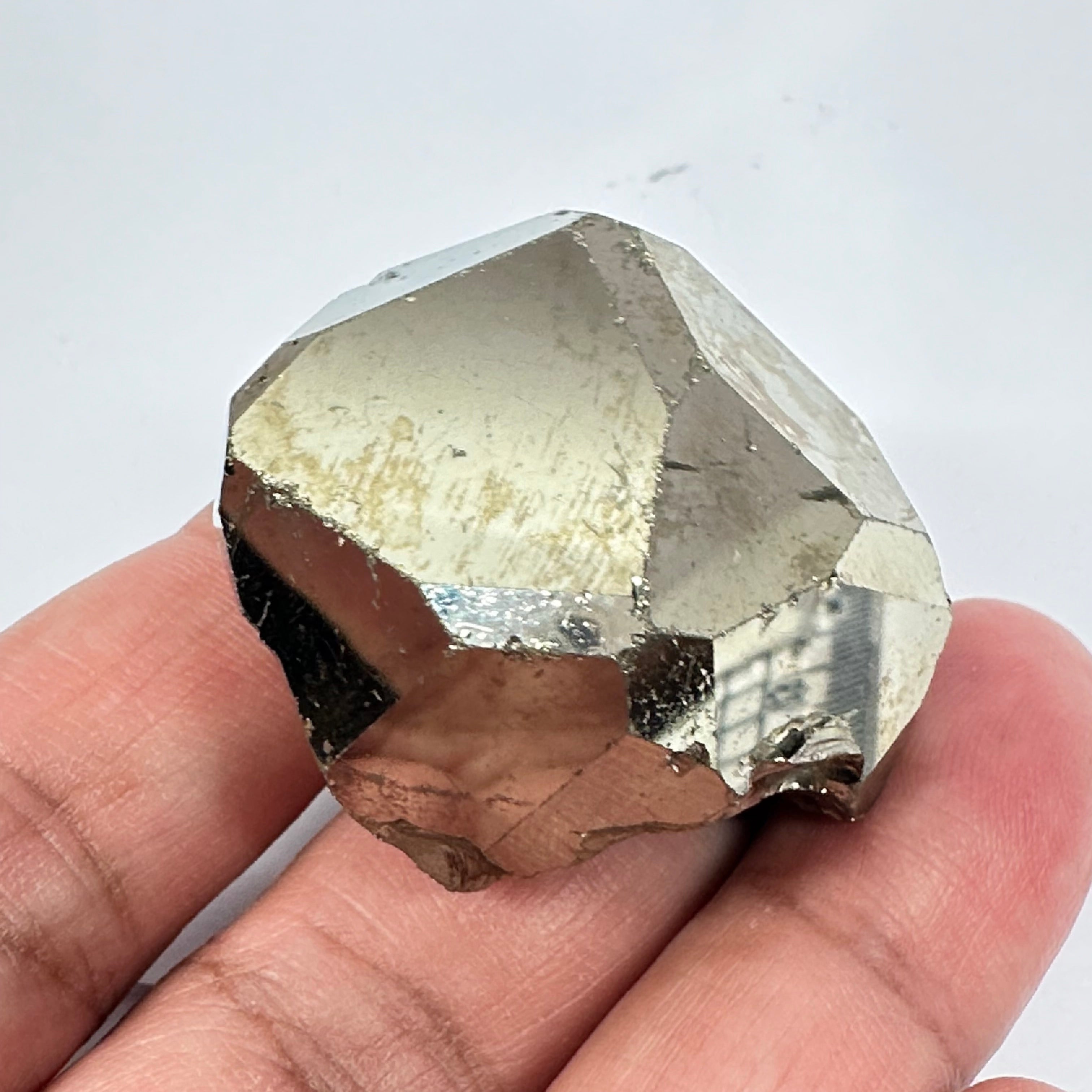 Pyrite, 86.40gm, Merelani, Tanzania, Untreated Unheated, same mines as Tanzanite, natural mirror crystal faces