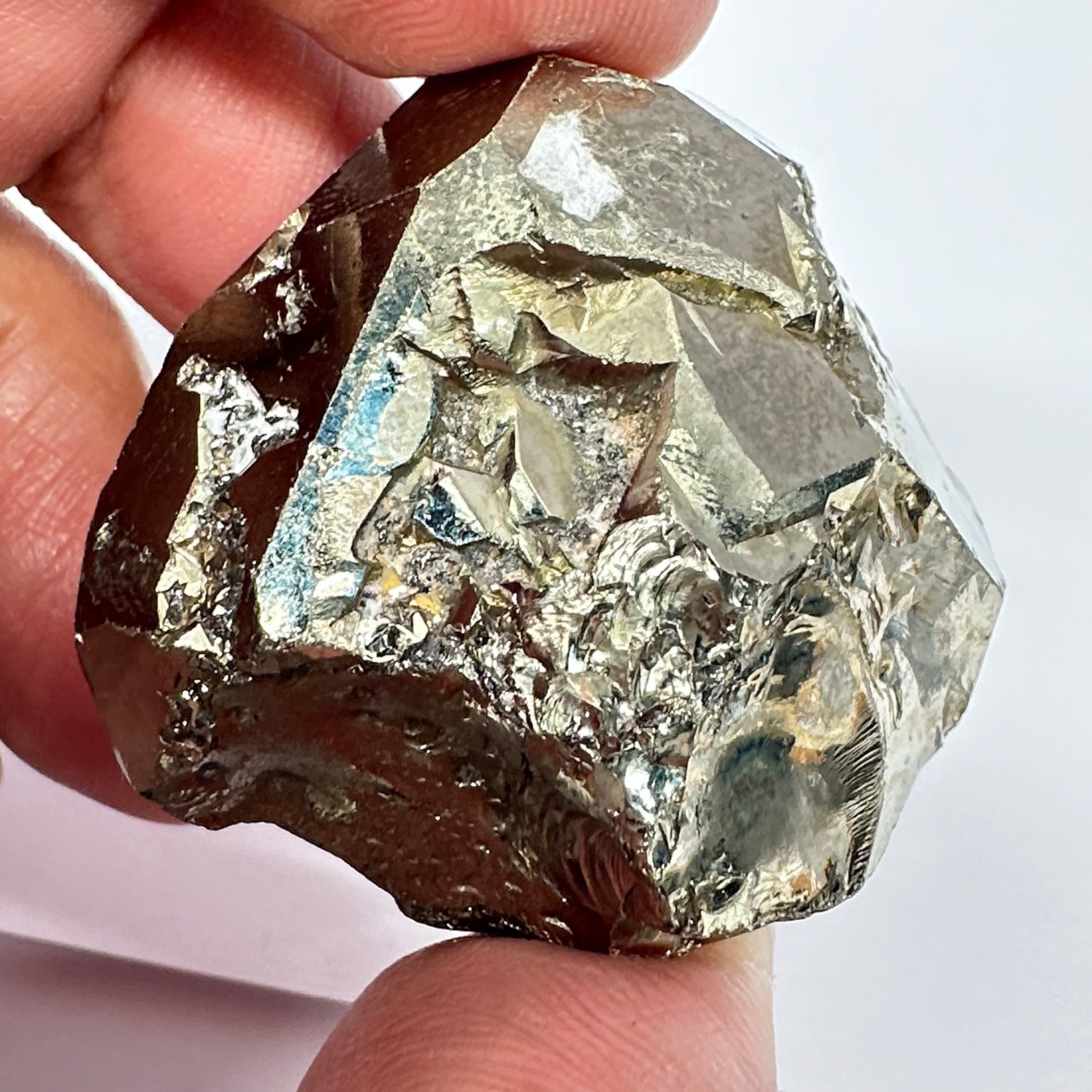 Pyrite, 86.40gm, Merelani, Tanzania, Untreated Unheated, same mines as Tanzanite, natural mirror crystal faces