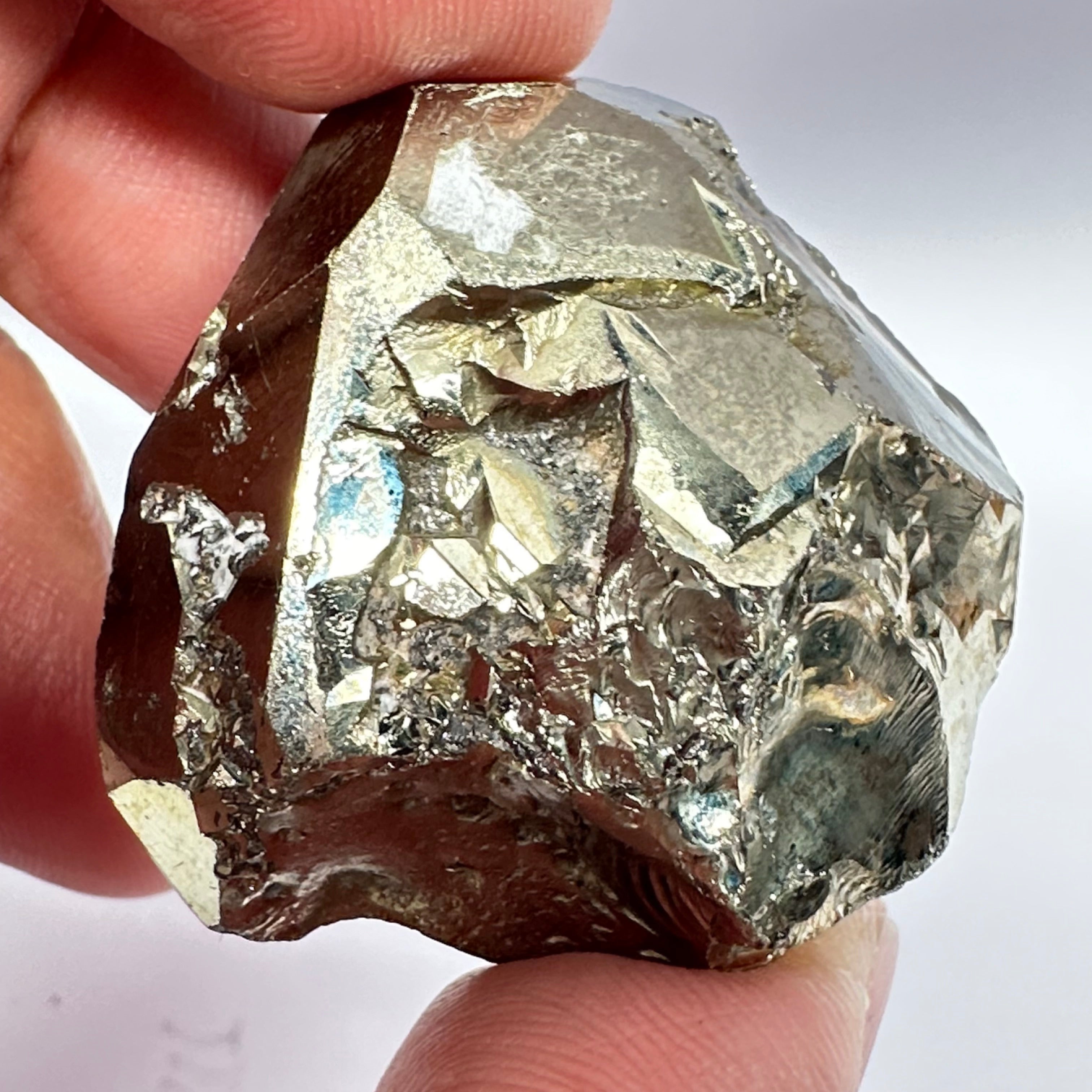 Pyrite, 86.40gm, Merelani, Tanzania, Untreated Unheated, same mines as Tanzanite, natural mirror crystal faces