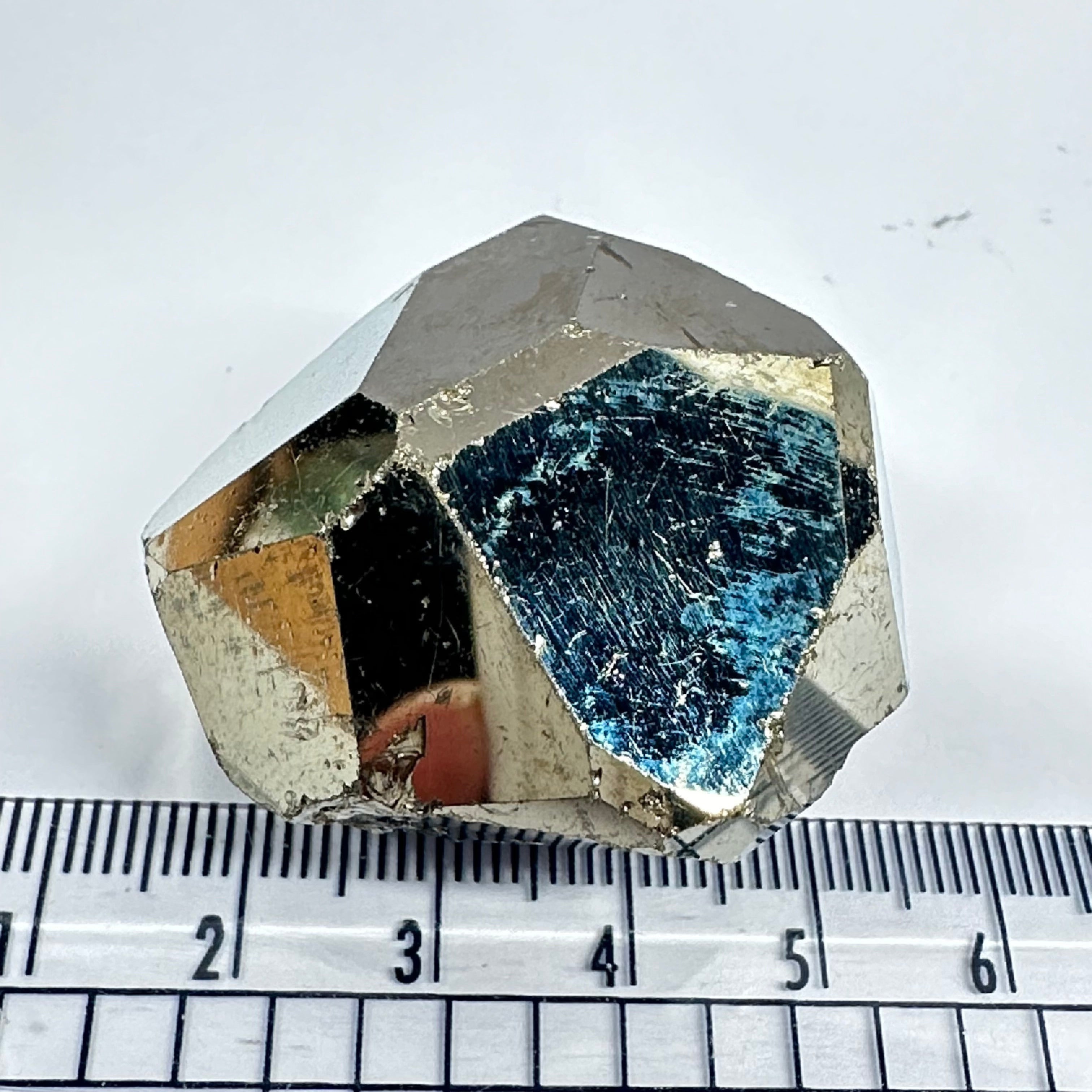 Pyrite, 86.40gm, Merelani, Tanzania, Untreated Unheated, same mines as Tanzanite, natural mirror crystal faces