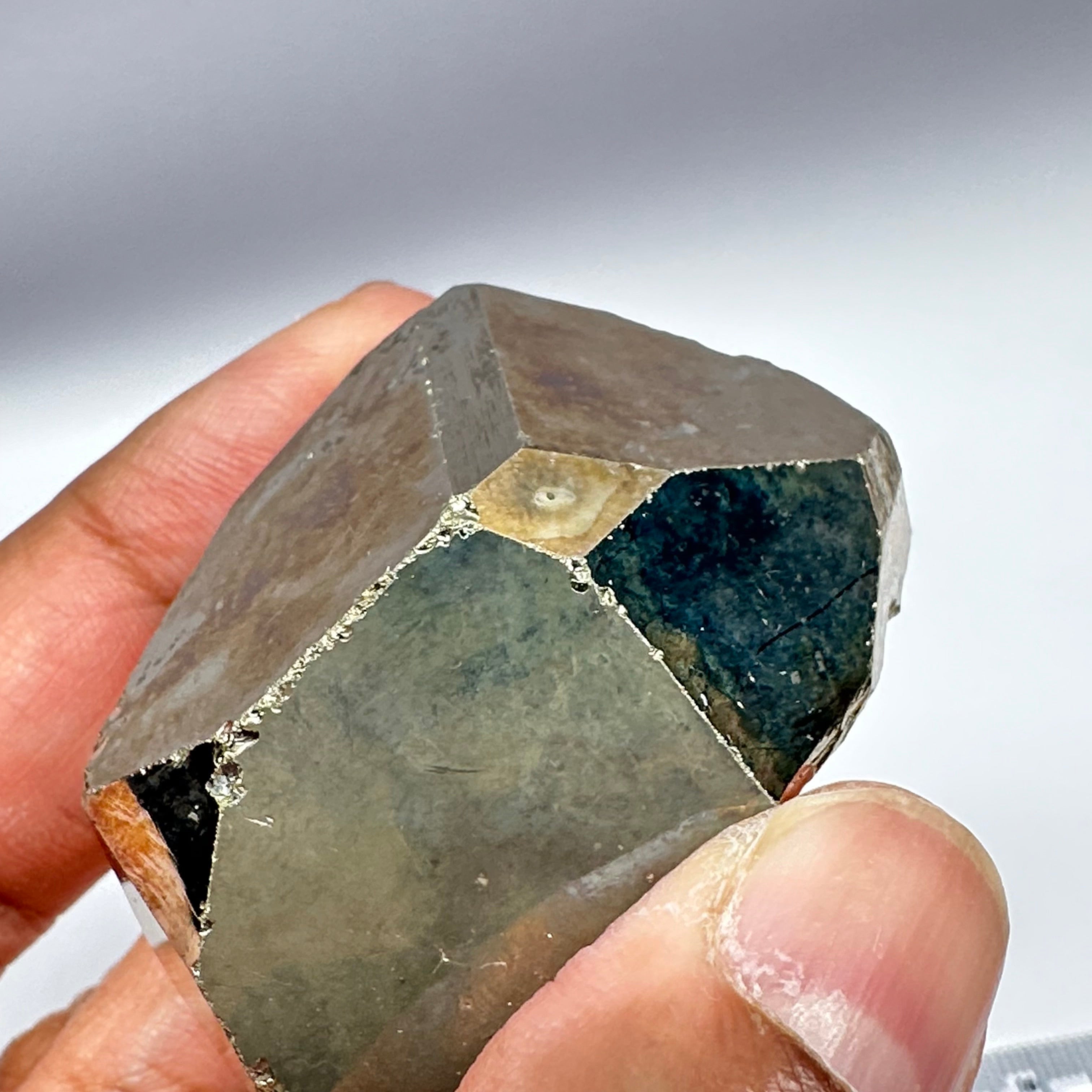 Pyrite, 184.20gm, Merelani, Tanzania, Untreated Unheated, same mines as Tanzanite, natural mirror crystal faces