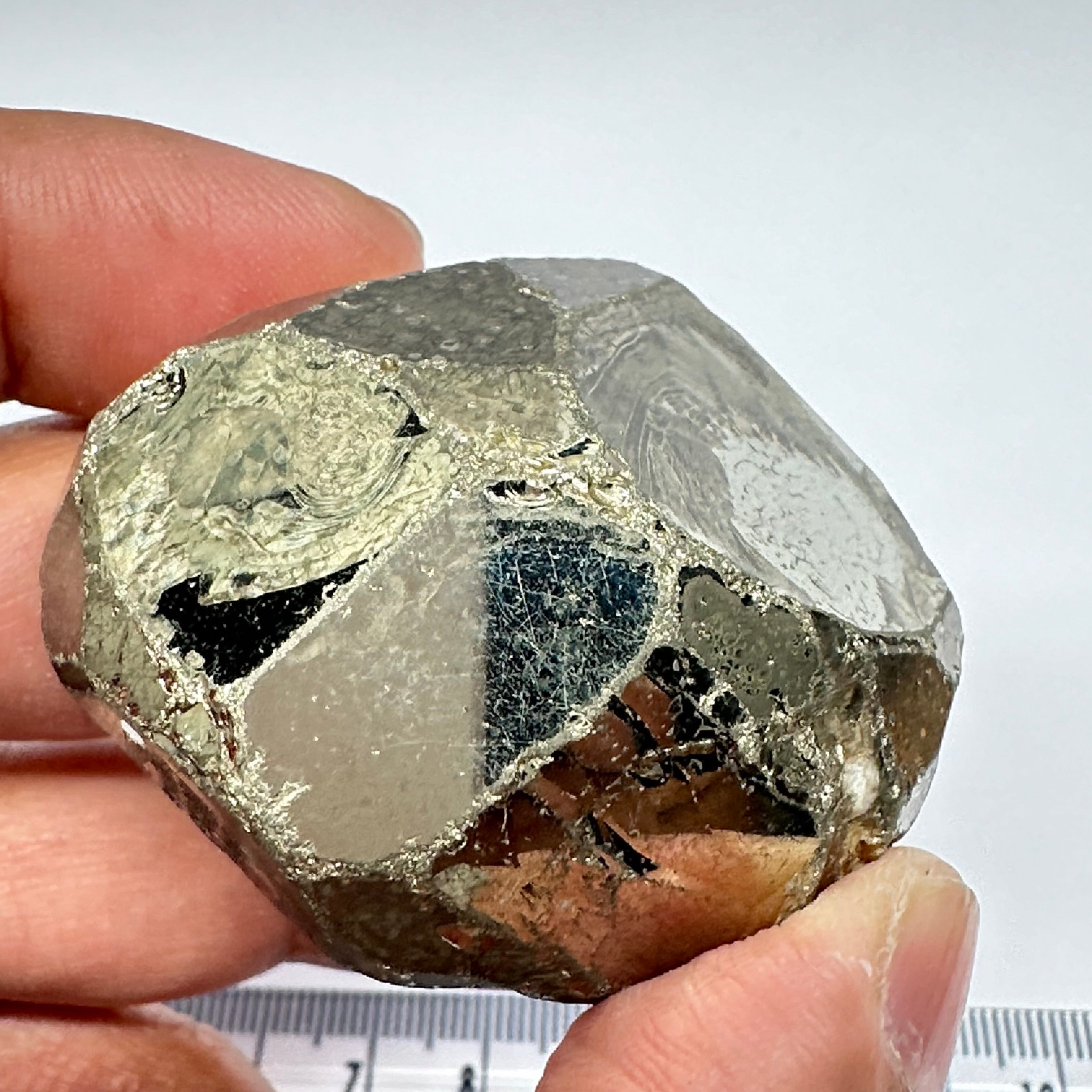 Pyrite, 115.80gm, Merelani, Tanzania, Untreated Unheated, same mines as Tanzanite, natural mirror crystal faces