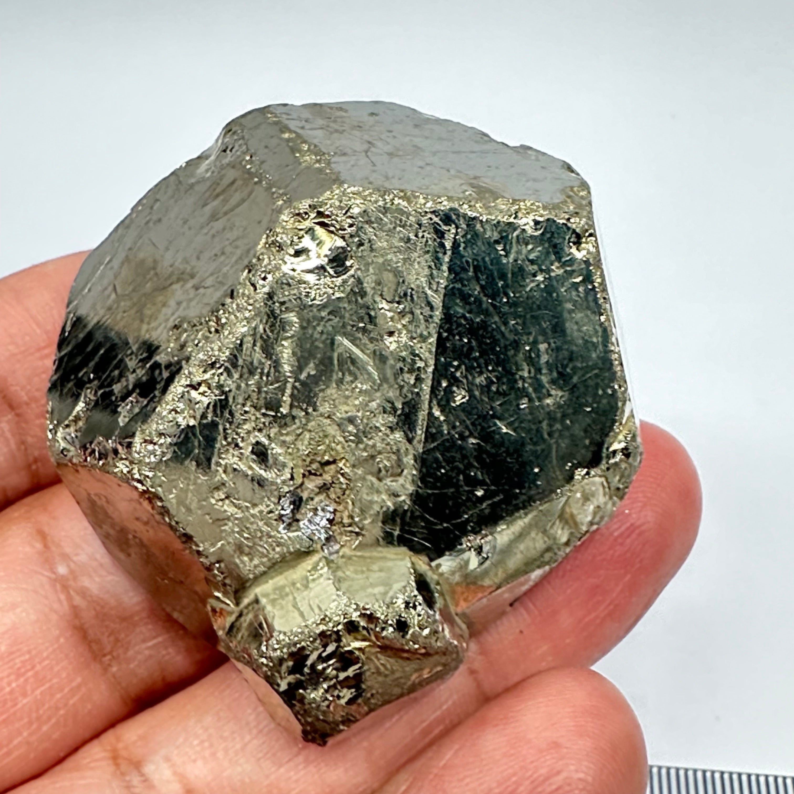 Pyrite, 142.70gm, Merelani, Tanzania, Untreated Unheated, same mines as Tanzanite, natural mirror crystal faces