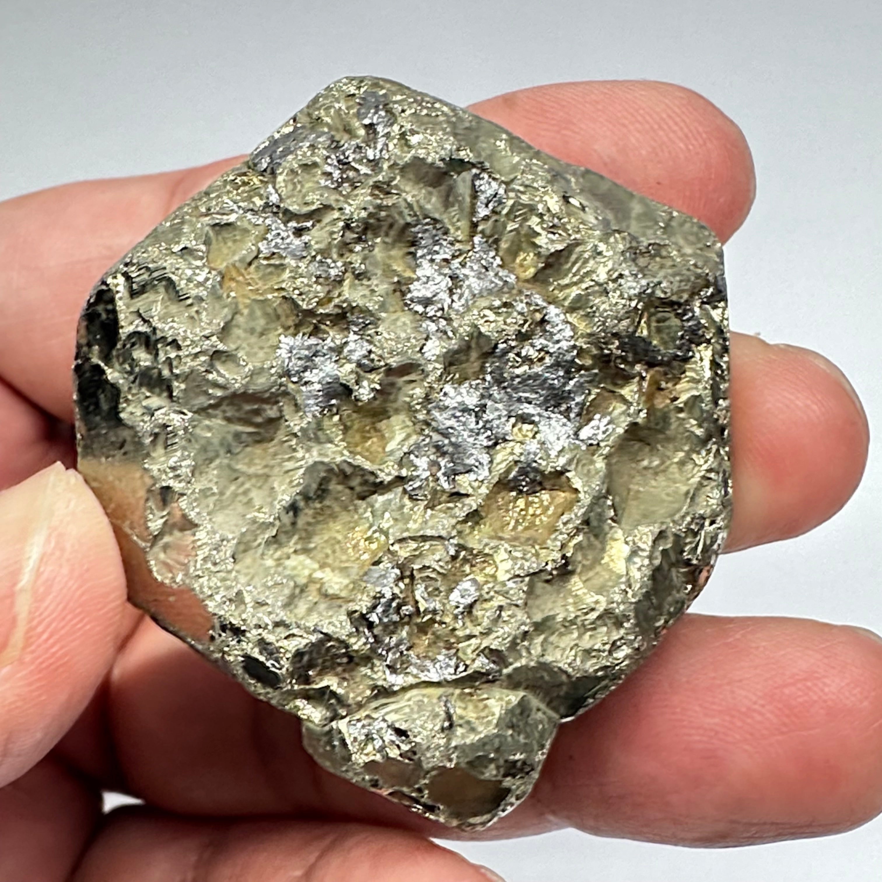 Pyrite, 142.70gm, Merelani, Tanzania, Untreated Unheated, same mines as Tanzanite, natural mirror crystal faces