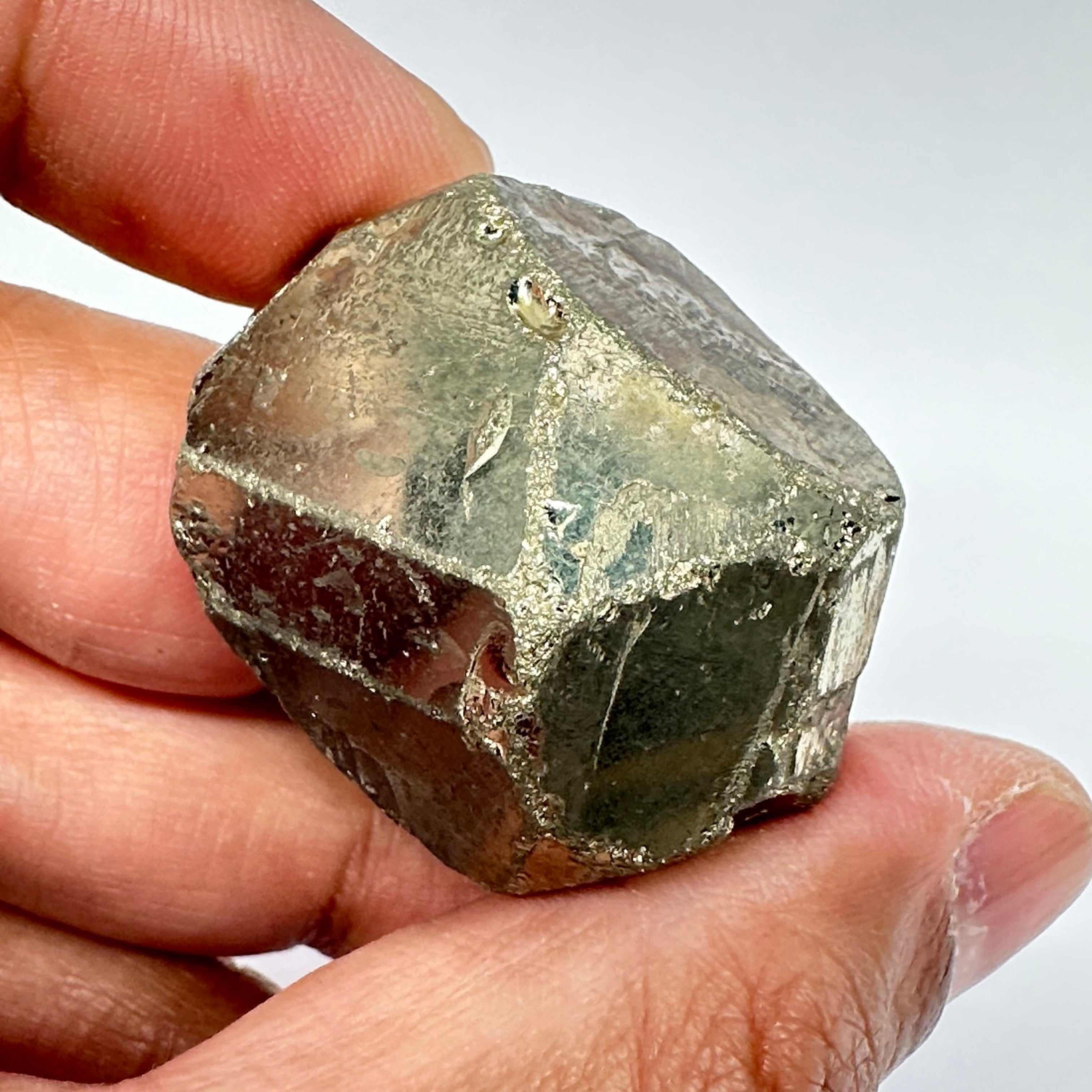 Pyrite, 77.50gm, Merelani, Tanzania, Untreated Unheated, same mines as Tanzanite, natural mirror crystal faces