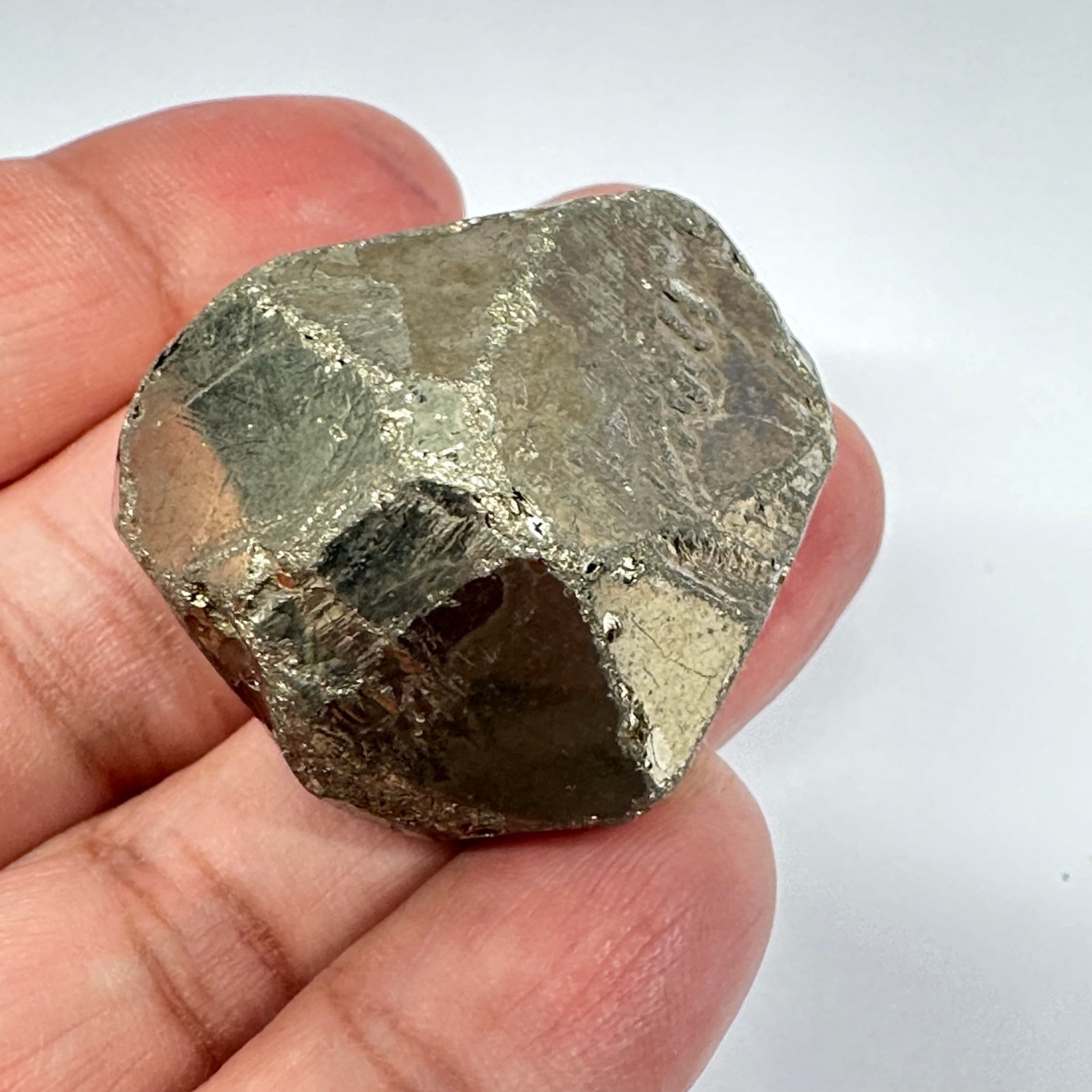 Pyrite, 77.50gm, Merelani, Tanzania, Untreated Unheated, same mines as Tanzanite, natural mirror crystal faces