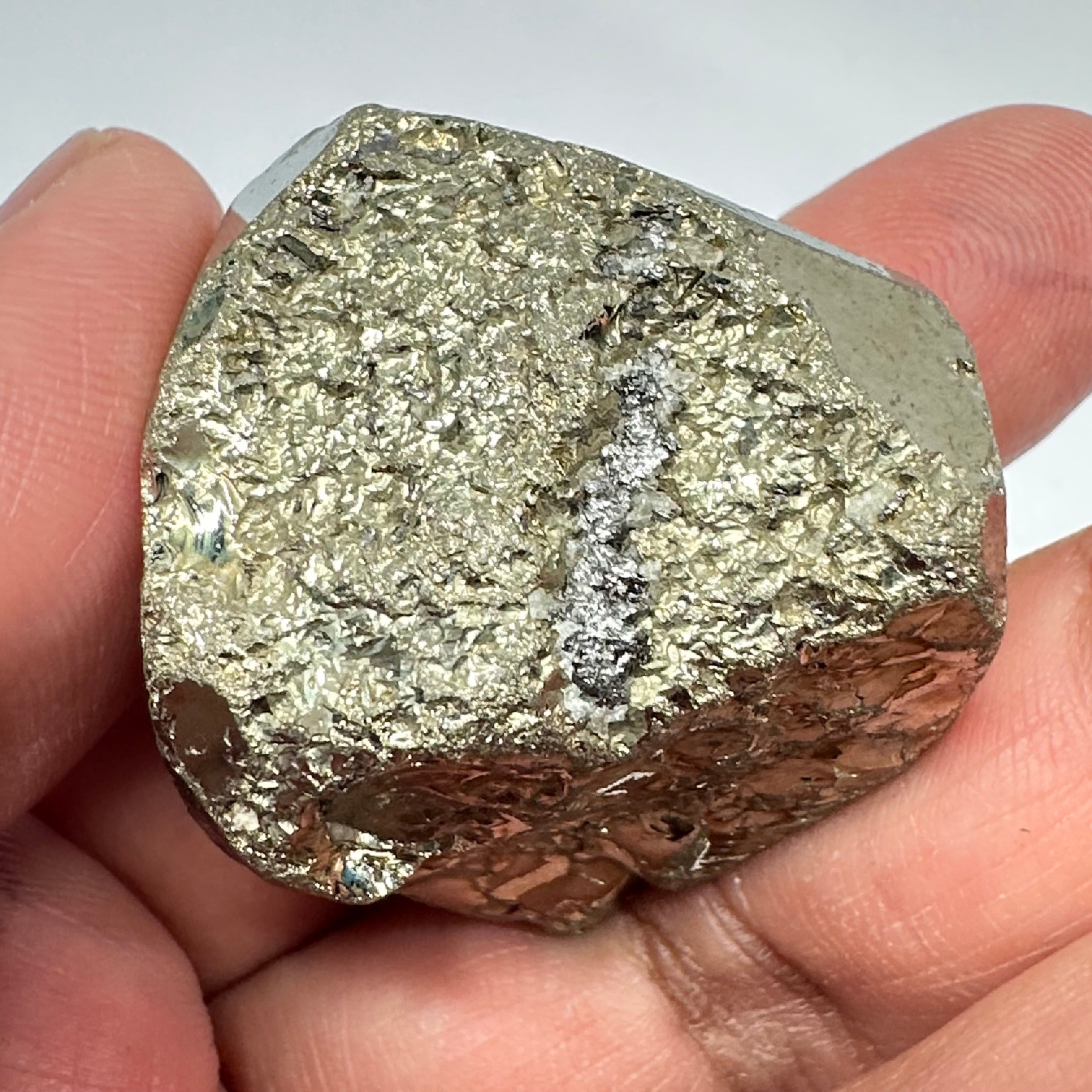 Pyrite, 92.50gm, Merelani, Tanzania, Untreated Unheated, same mines as Tanzanite, natural mirror crystal faces