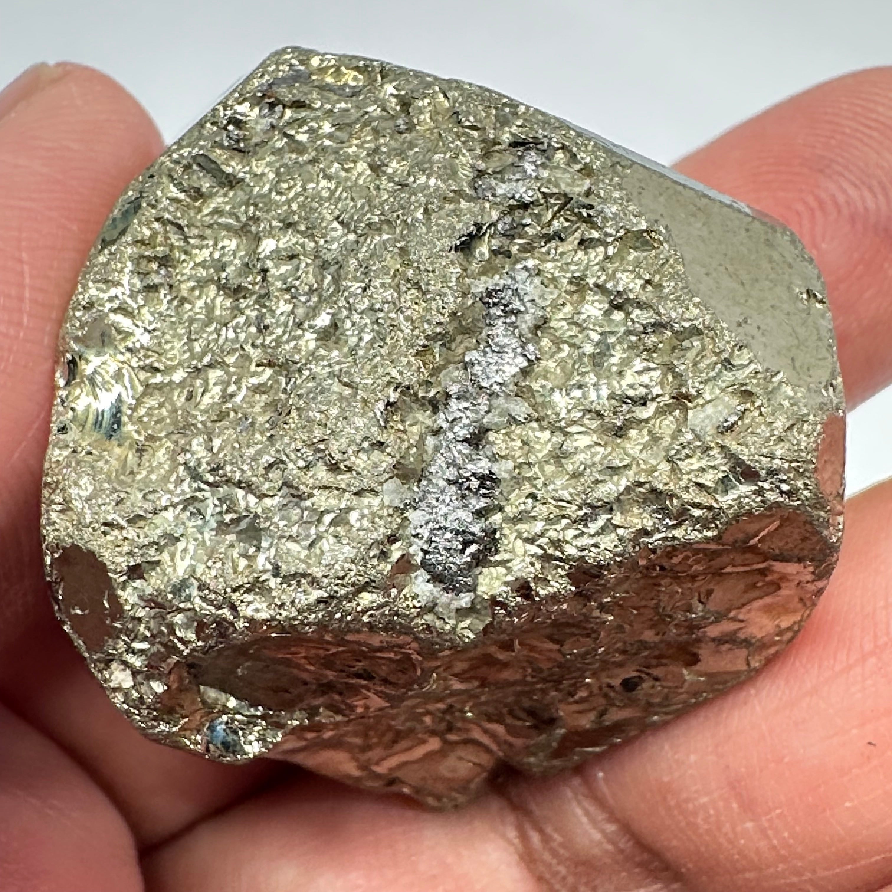 Pyrite, 92.50gm, Merelani, Tanzania, Untreated Unheated, same mines as Tanzanite, natural mirror crystal faces