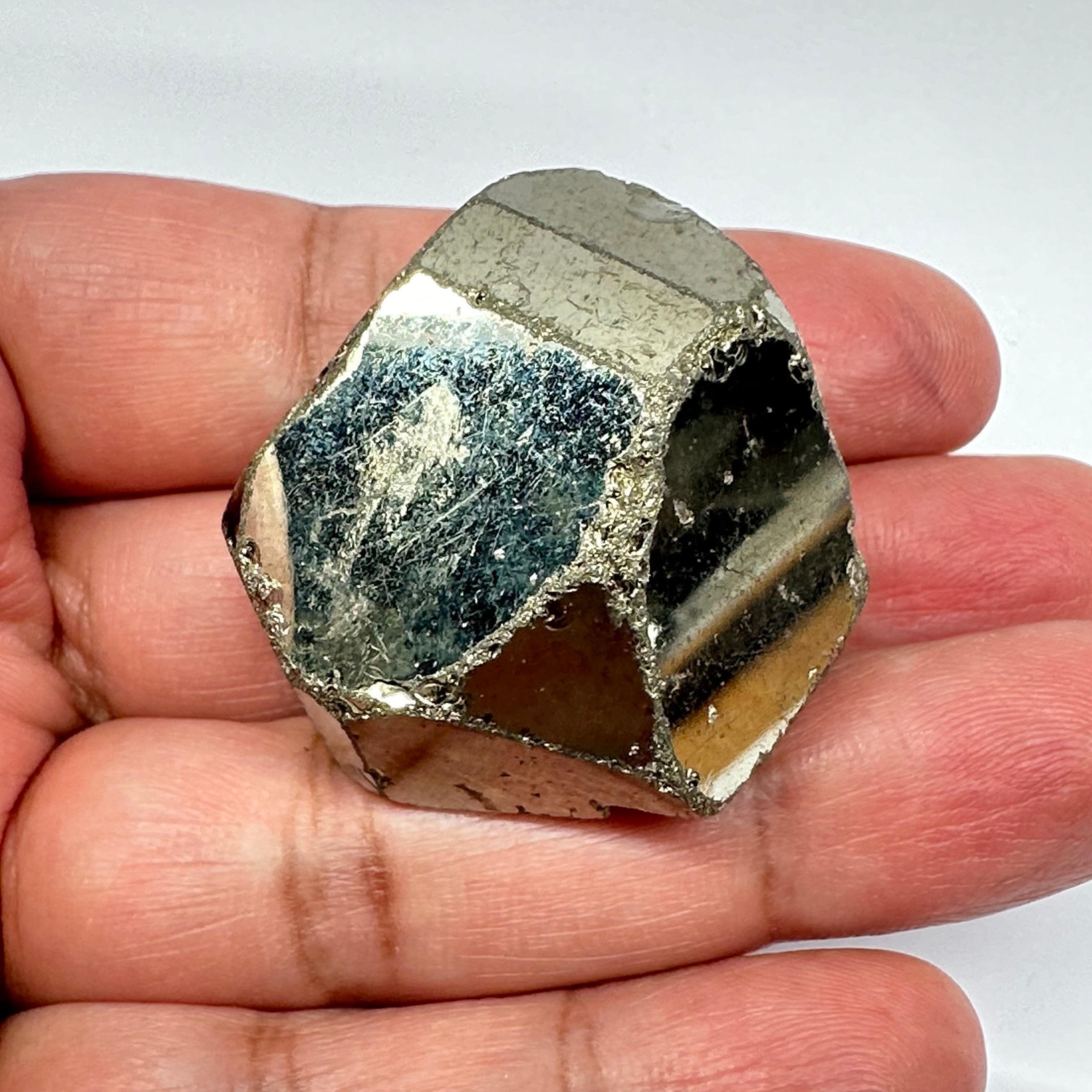 Pyrite, 92.50gm, Merelani, Tanzania, Untreated Unheated, same mines as Tanzanite, natural mirror crystal faces