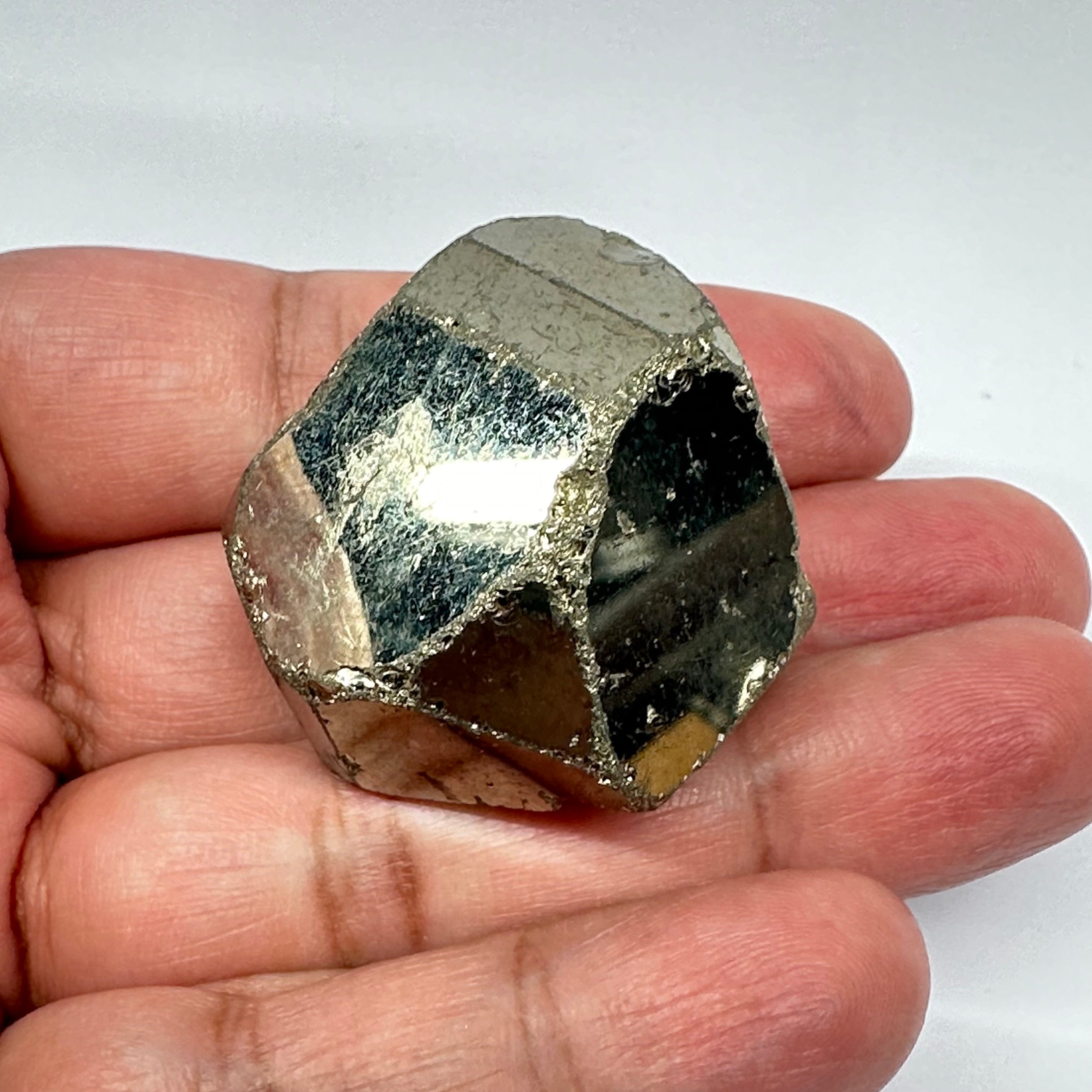 Pyrite, 92.50gm, Merelani, Tanzania, Untreated Unheated, same mines as Tanzanite, natural mirror crystal faces