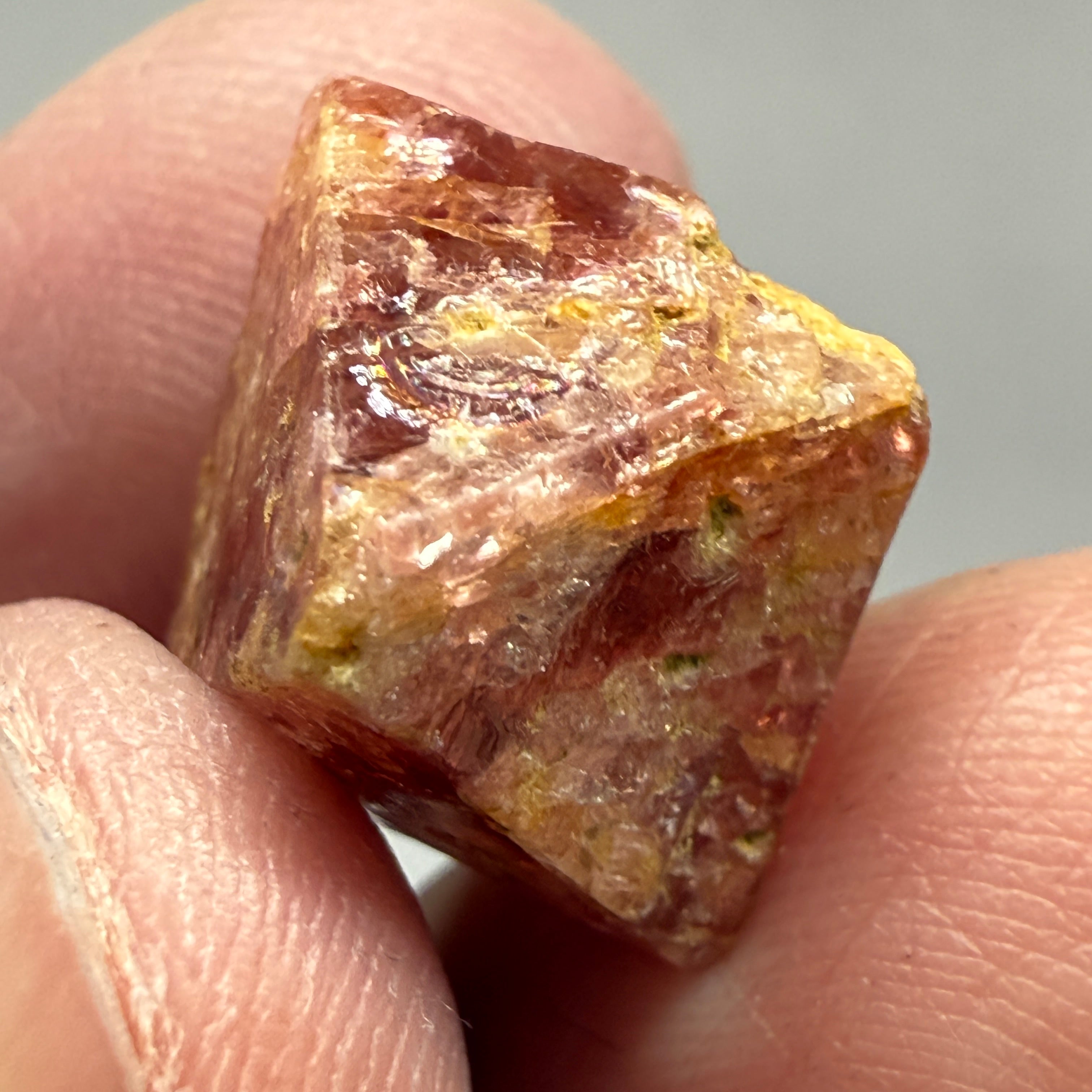 Mahenge Spinel Crystal, 19.08ct, Tanzania, Untreated Untreated. Gemmy tip