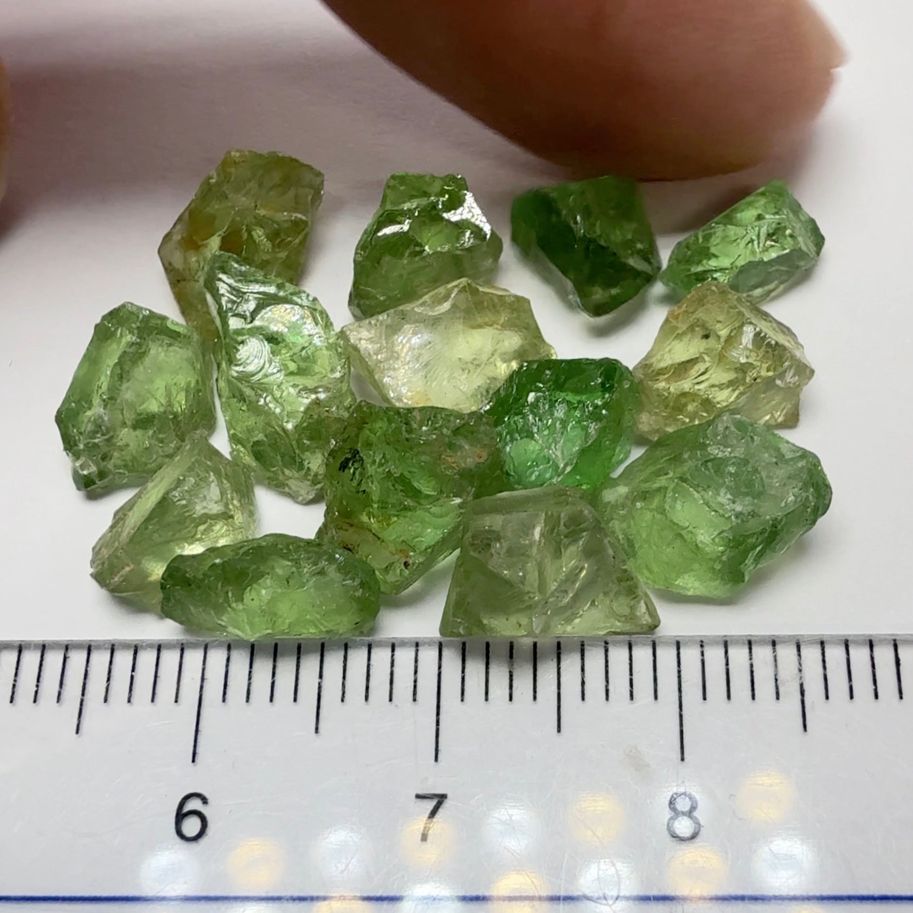 Tsavorite Garnet Lot, Kenya, 32.65ct, Untreated Unheated, VS-VVS, 1.45ct-2.96ct, 14pcs, 2.33ct average