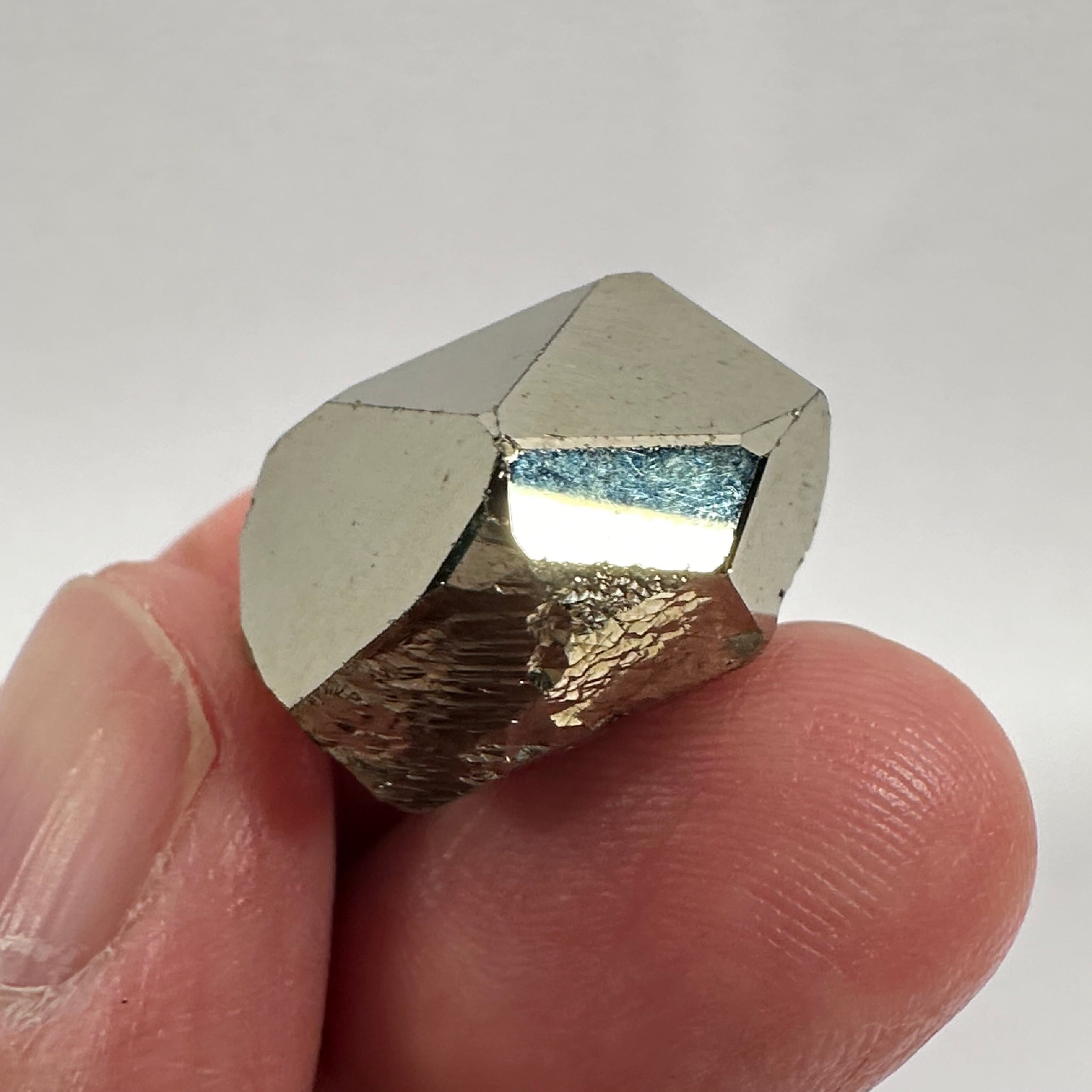 Pyrite, 11.40gm, Merelani, Tanzania, Untreated Unheated, same mines as Tanzanite, natural mirror crystal faces.