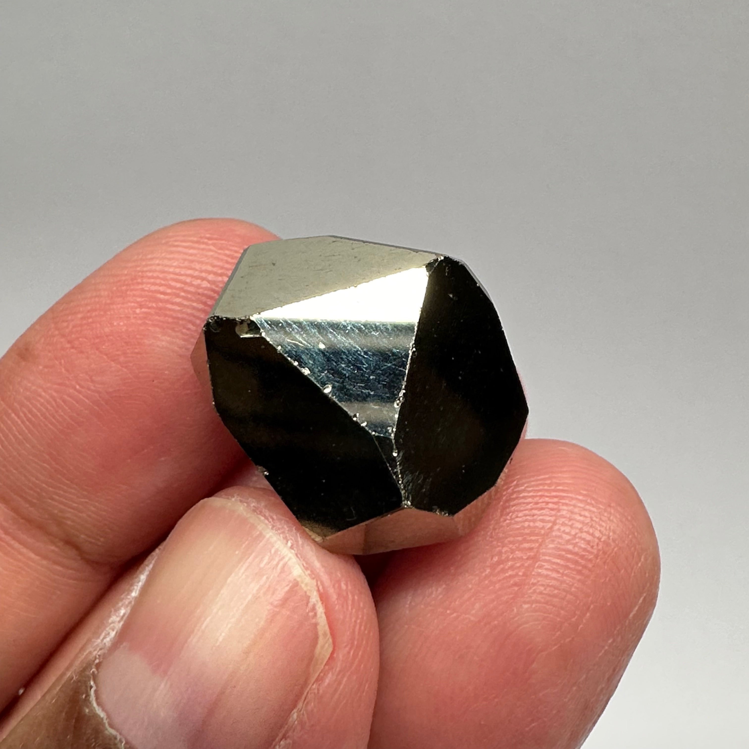 Pyrite, 11.40gm, Merelani, Tanzania, Untreated Unheated, same mines as Tanzanite, natural mirror crystal faces.