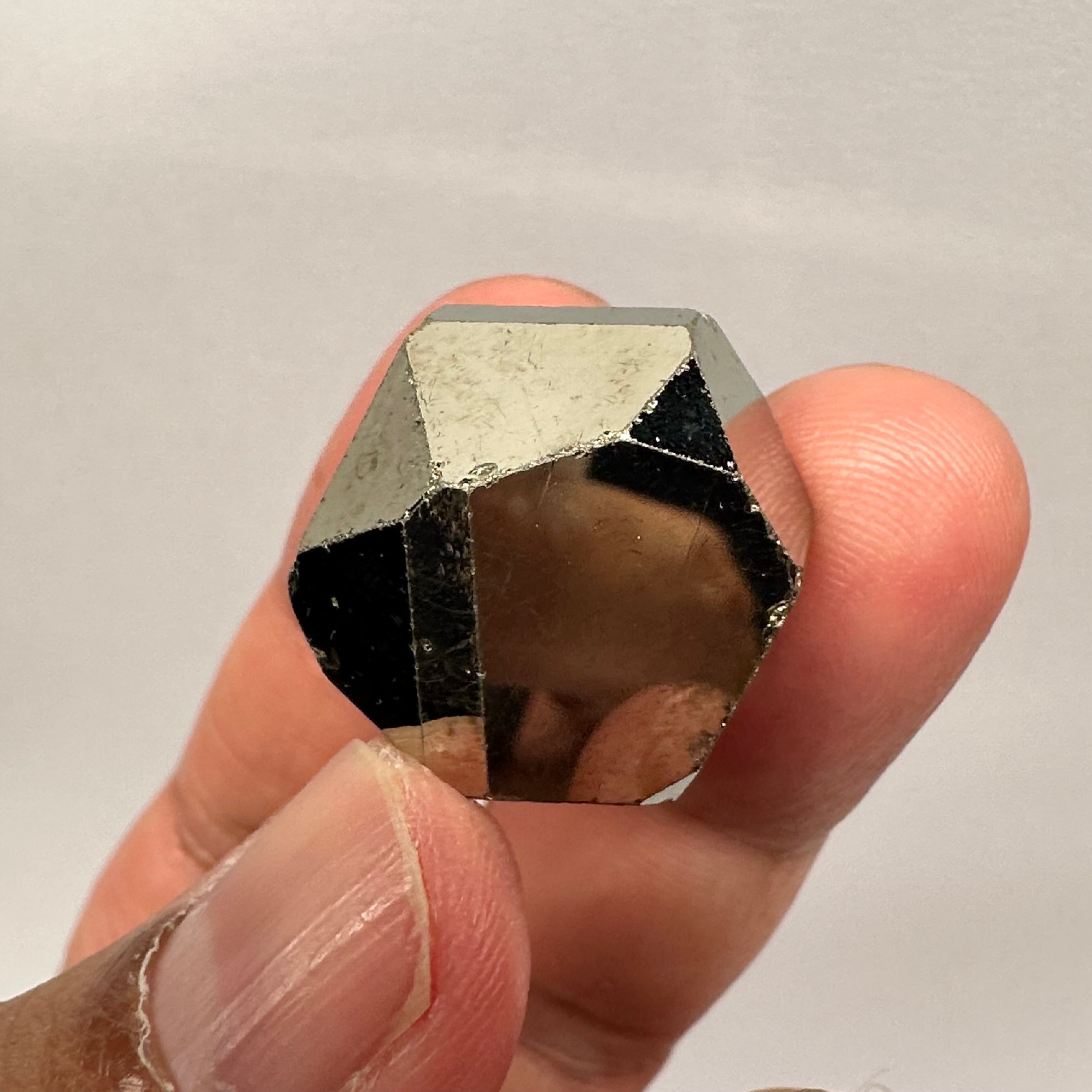 Pyrite, 21.80gm, Merelani, Tanzania, Untreated Unheated, same mines as Tanzanite, natural mirror crystal faces.