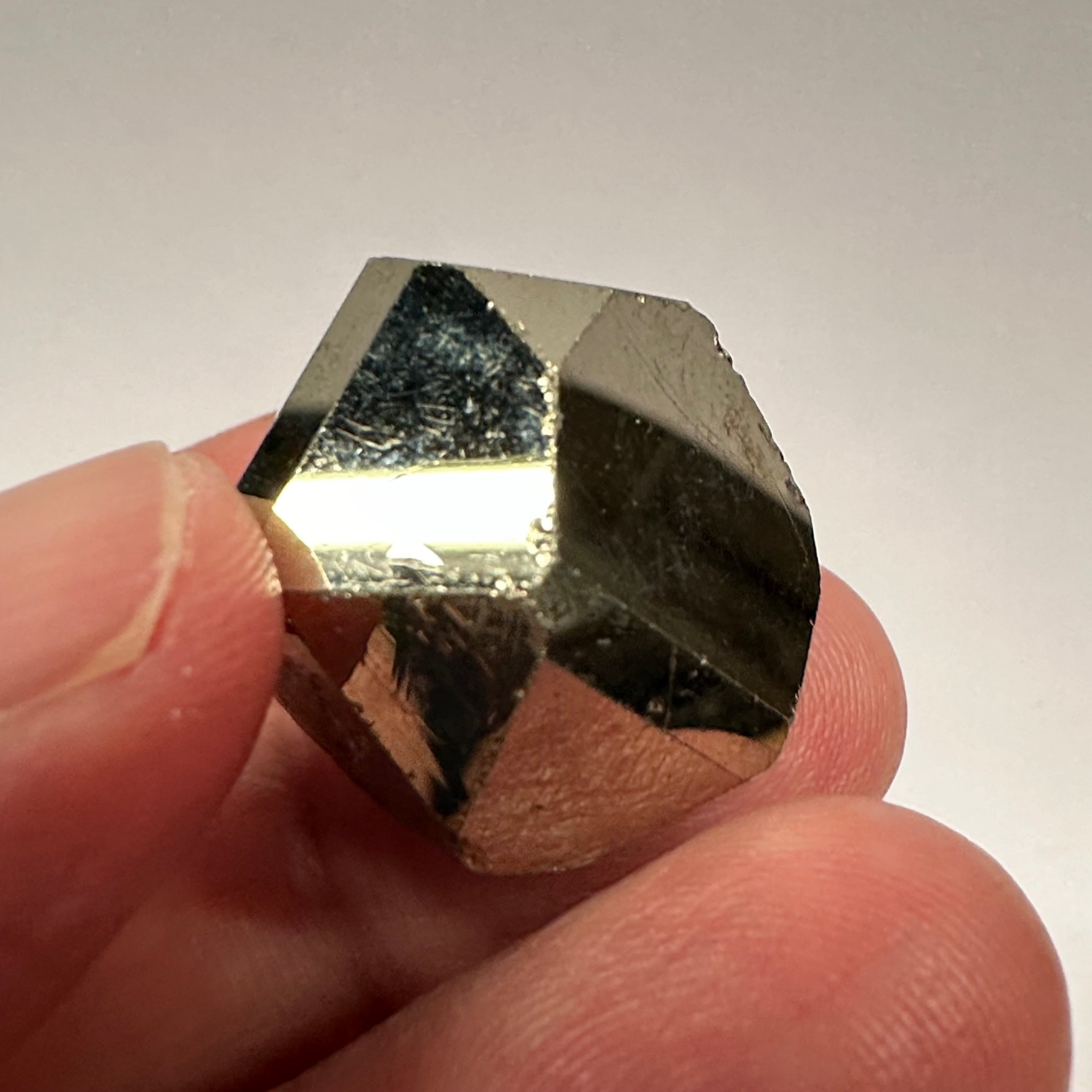 Pyrite, 21.80gm, Merelani, Tanzania, Untreated Unheated, same mines as Tanzanite, natural mirror crystal faces.