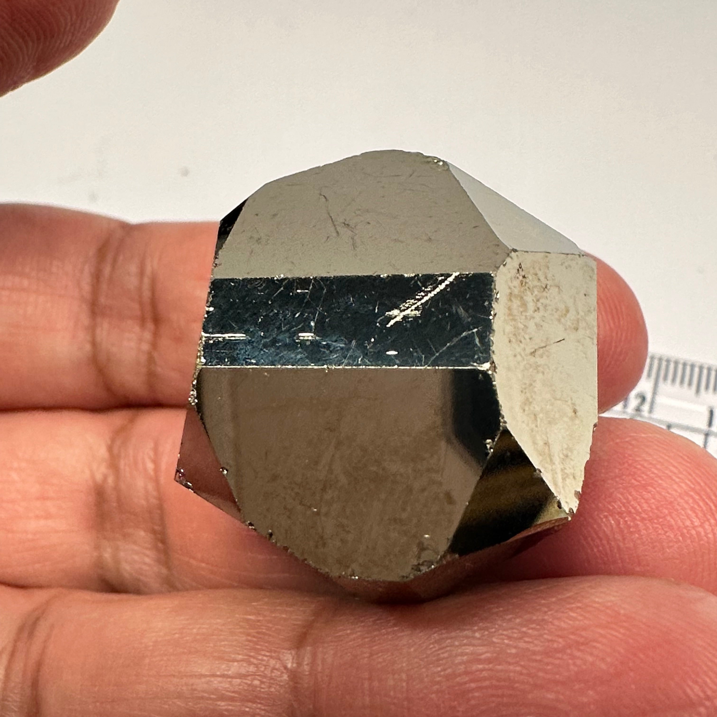 Pyrite, 52.70gm, Merelani, Tanzania, Untreated Unheated, same mines as Tanzanite, natural mirror crystal faces.