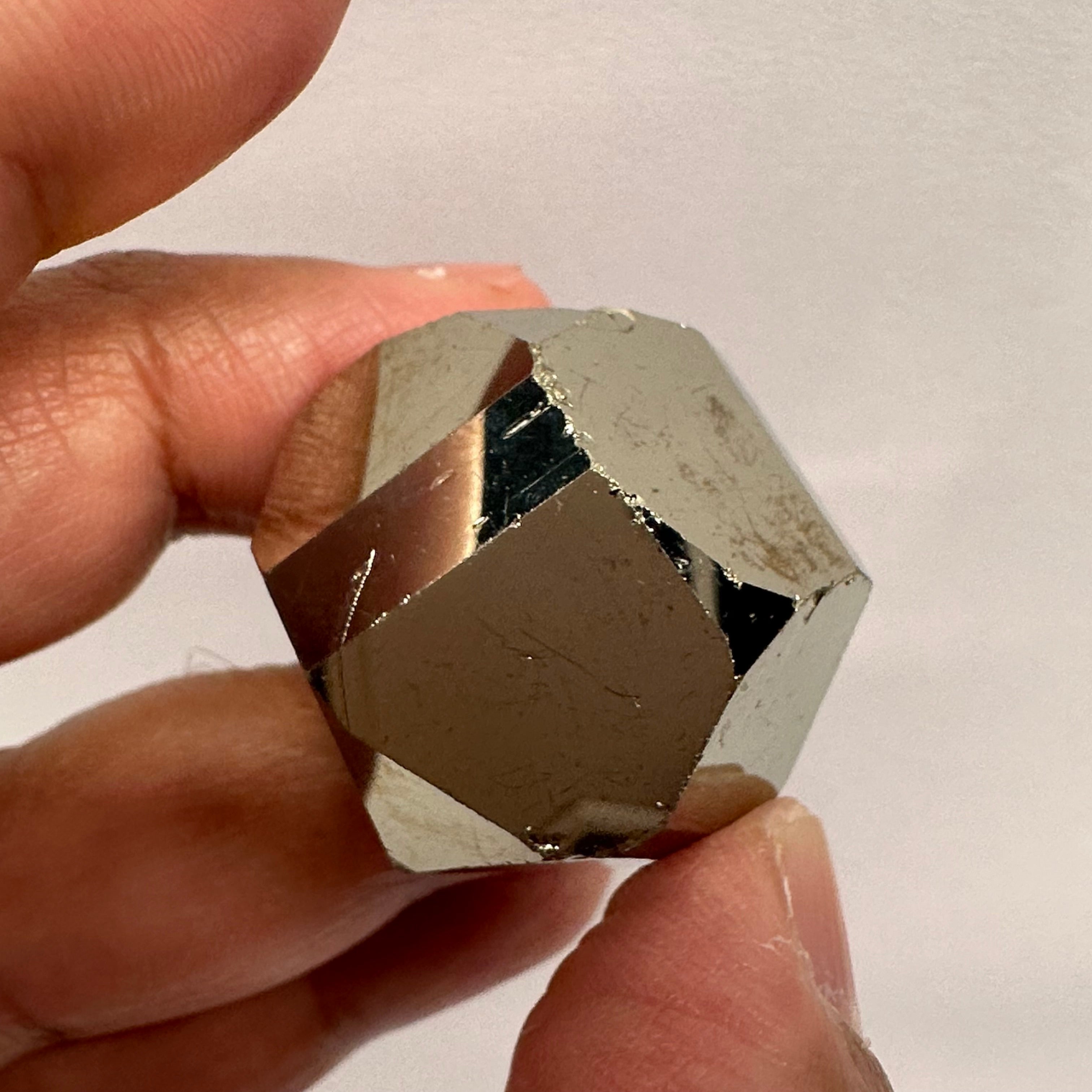 Pyrite, 52.70gm, Merelani, Tanzania, Untreated Unheated, same mines as Tanzanite, natural mirror crystal faces.