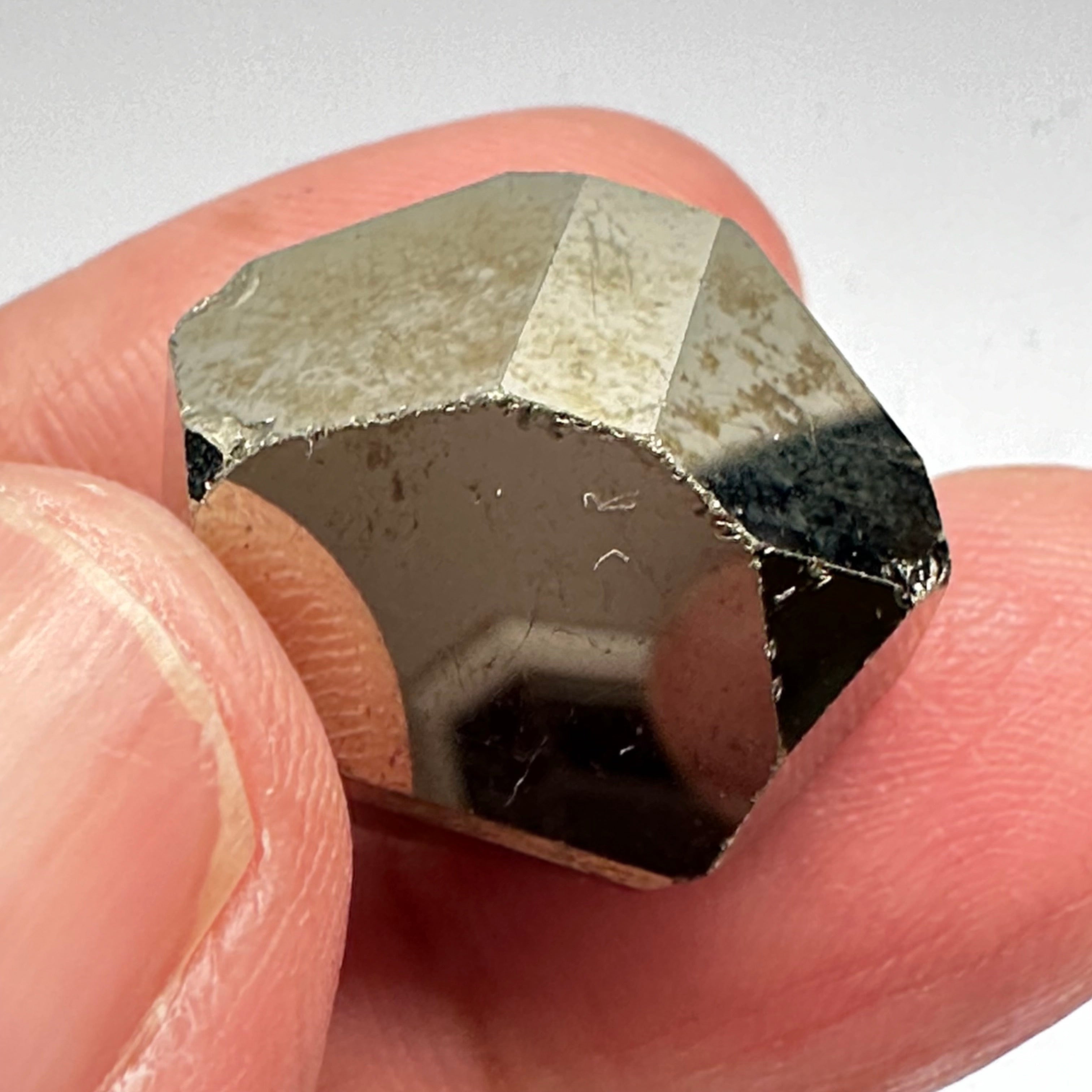 Pyrite, 15.10gm, Merelani, Tanzania, Untreated Unheated, same mines as Tanzanite, natural mirror crystal faces.