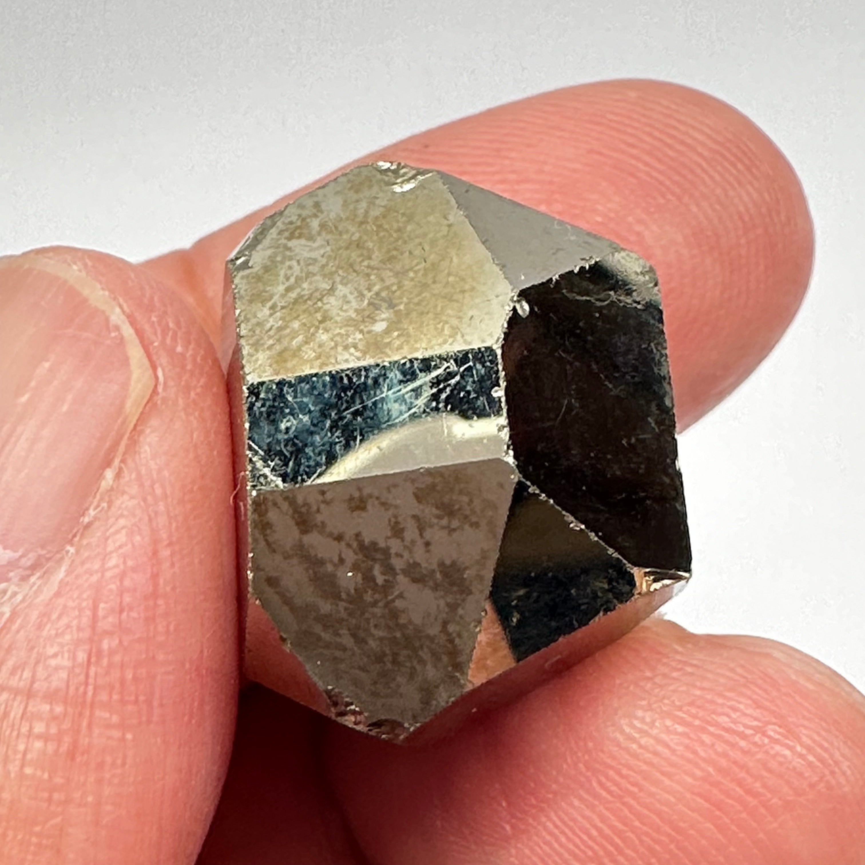 Pyrite, 15.10gm, Merelani, Tanzania, Untreated Unheated, same mines as Tanzanite, natural mirror crystal faces.