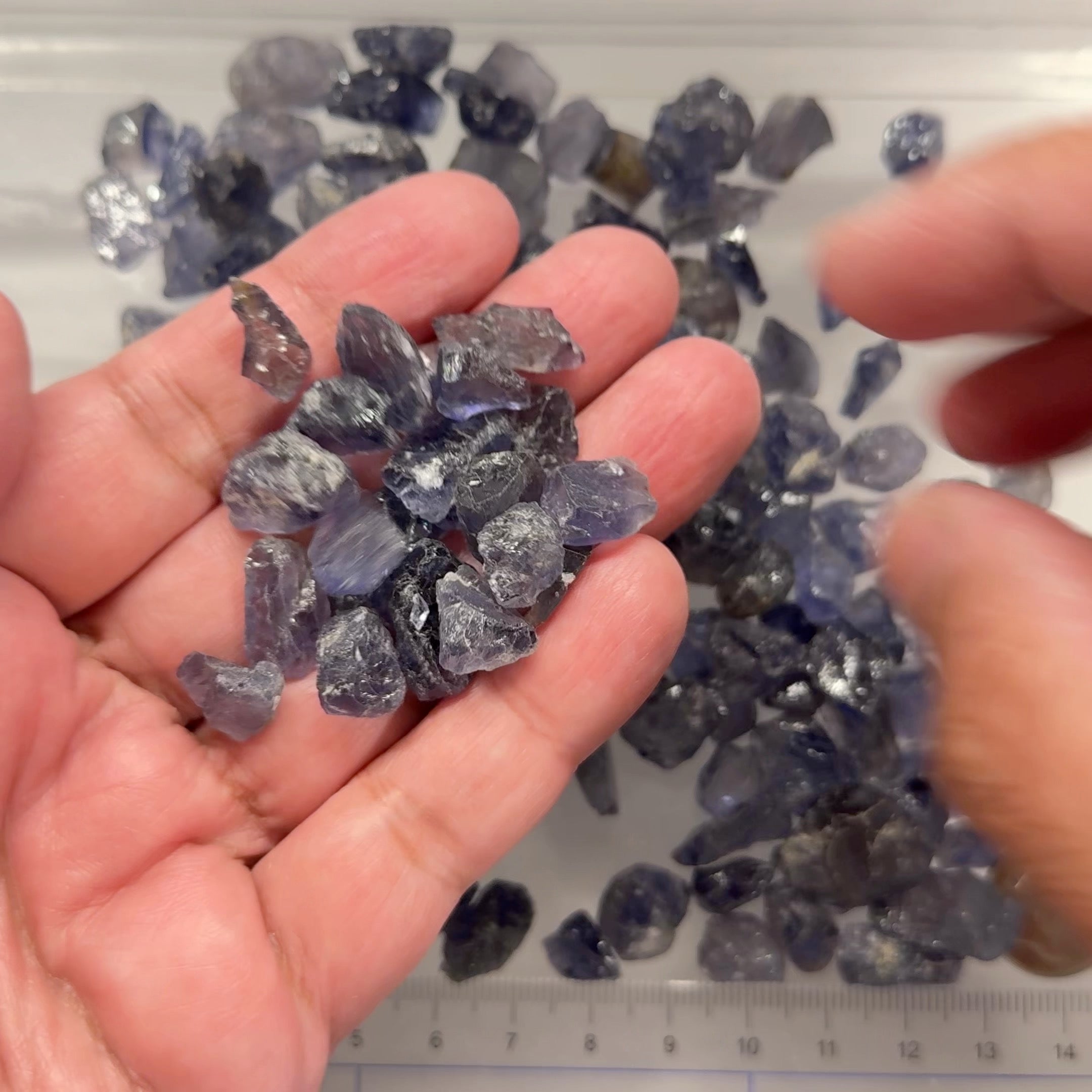 Iolite Lot, Babati, Tanzania, Untreated Unheated, faceting grade / cabbing / specimen, 192.70gm Lot