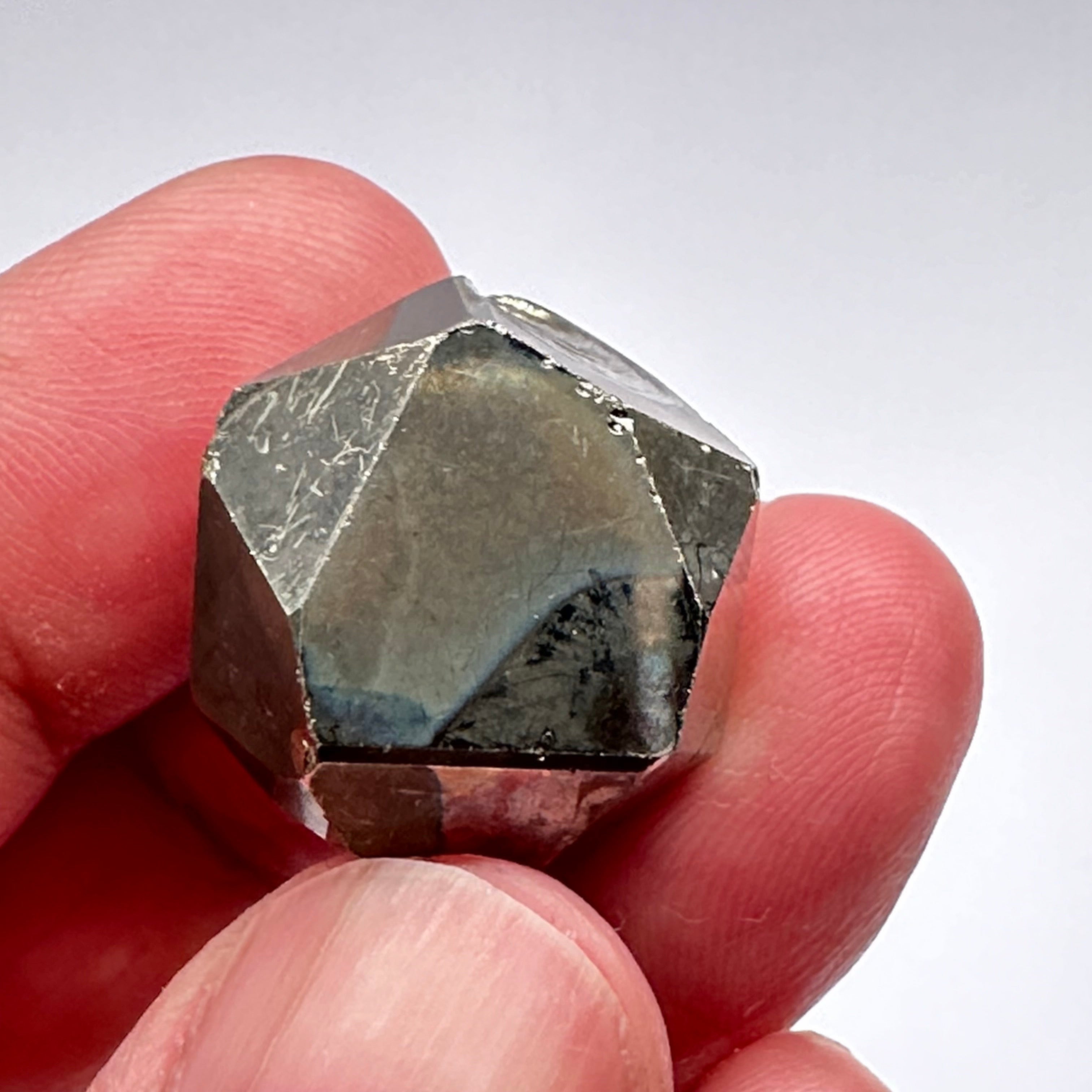 Pyrite, Merelani, 20.10gm, Tanzania, Untreated Unheated, same mines as Tanzanite, natural mirror crystal faces.