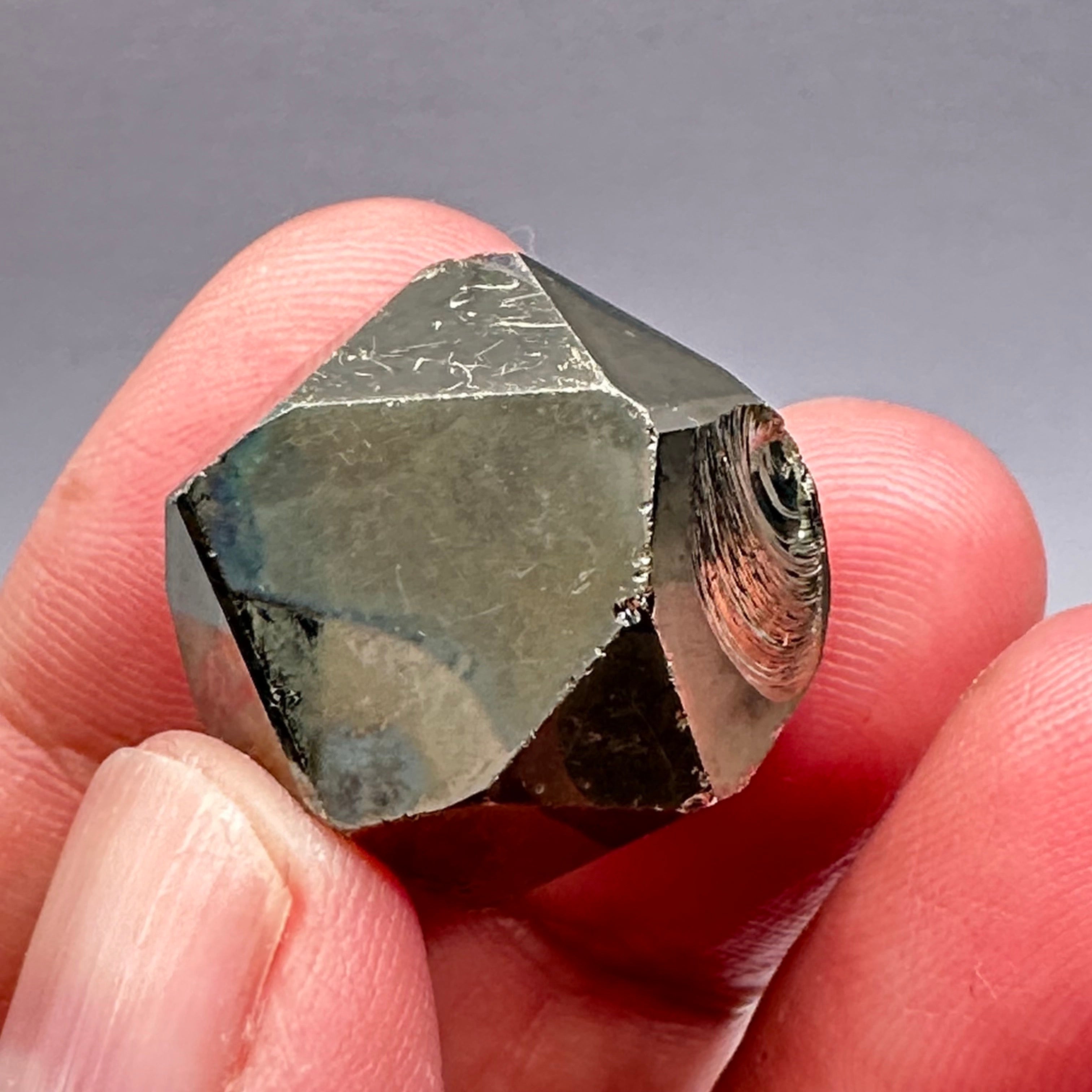 Pyrite, Merelani, 20.10gm, Tanzania, Untreated Unheated, same mines as Tanzanite, natural mirror crystal faces.