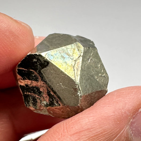 Pyrite, 16.10gm, Merelani, Tanzania, Untreated Unheated, same mines as Tanzanite, natural mirror crystal faces.