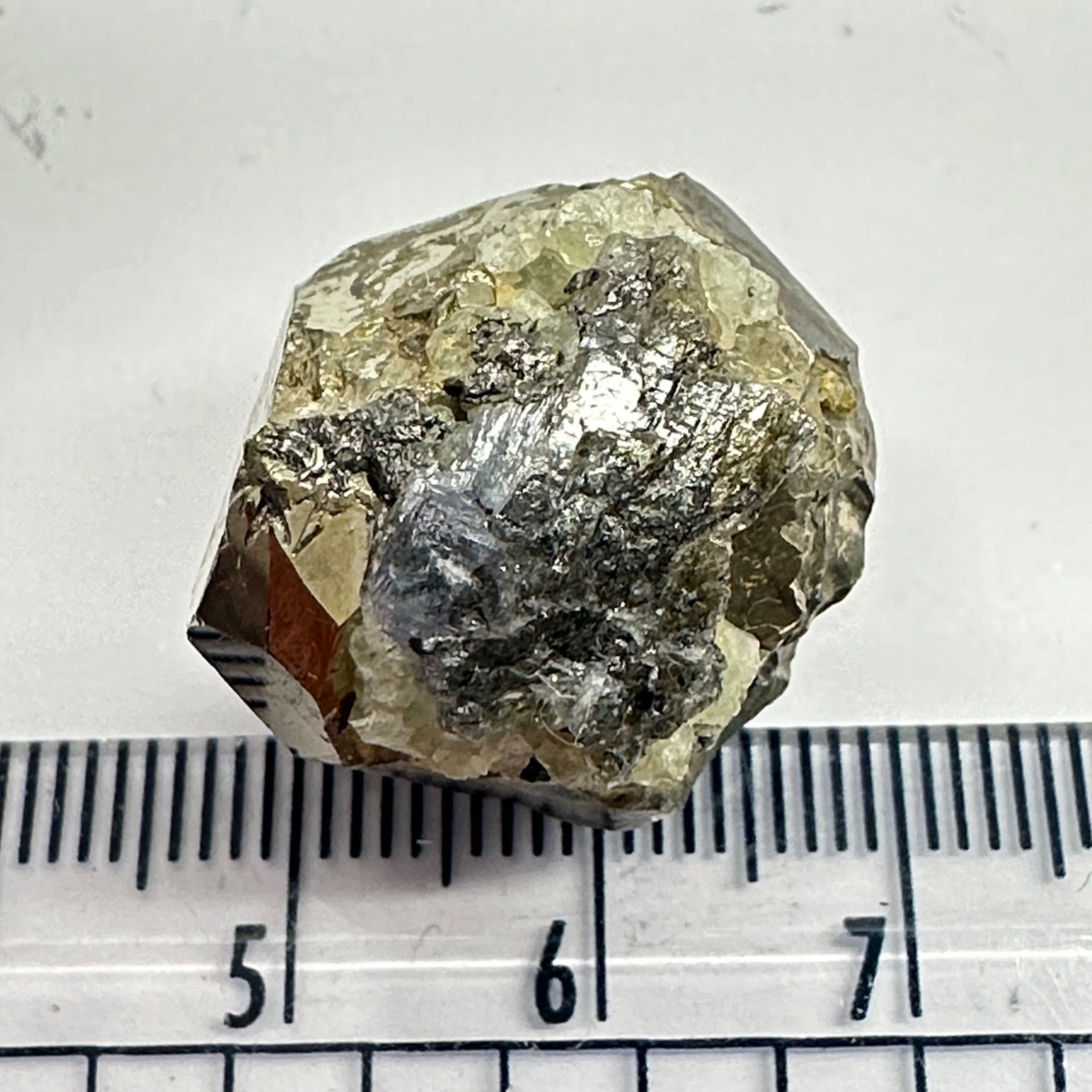 Pyrite, 16.10gm, Merelani, Tanzania, Untreated Unheated, same mines as Tanzanite, natural mirror crystal faces.