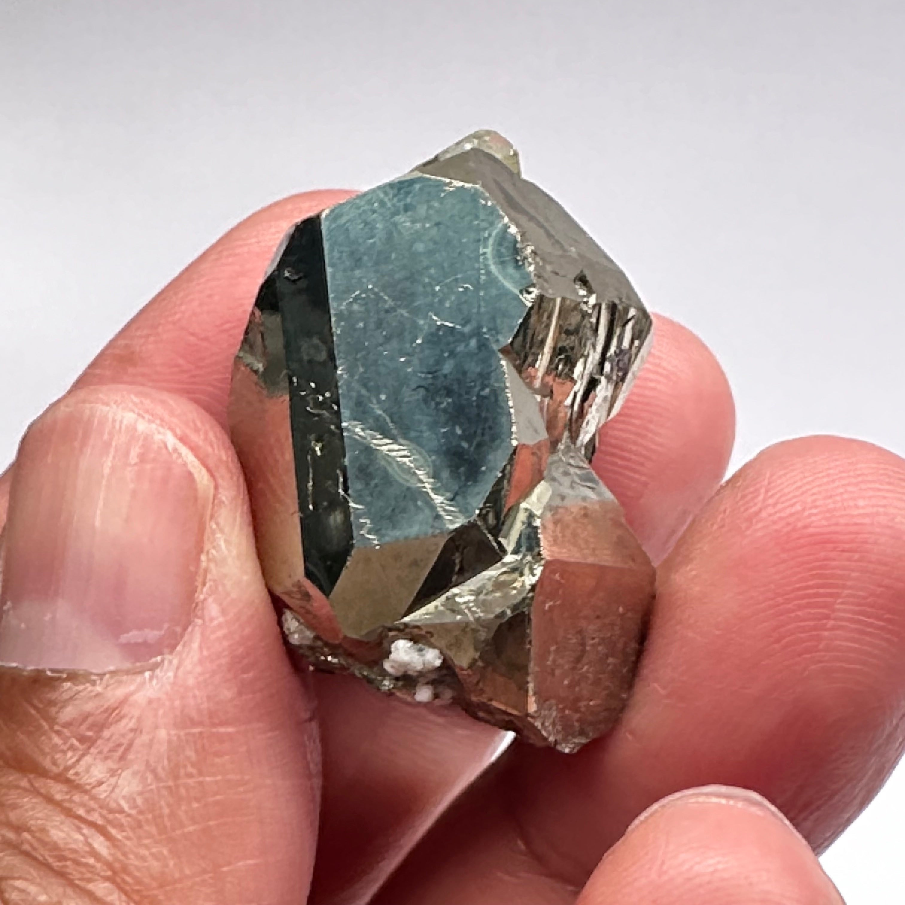 Pyrite, 29.90gm, Merelani, Tanzania, Untreated Unheated, same mines as Tanzanite, natural mirror crystal faces.