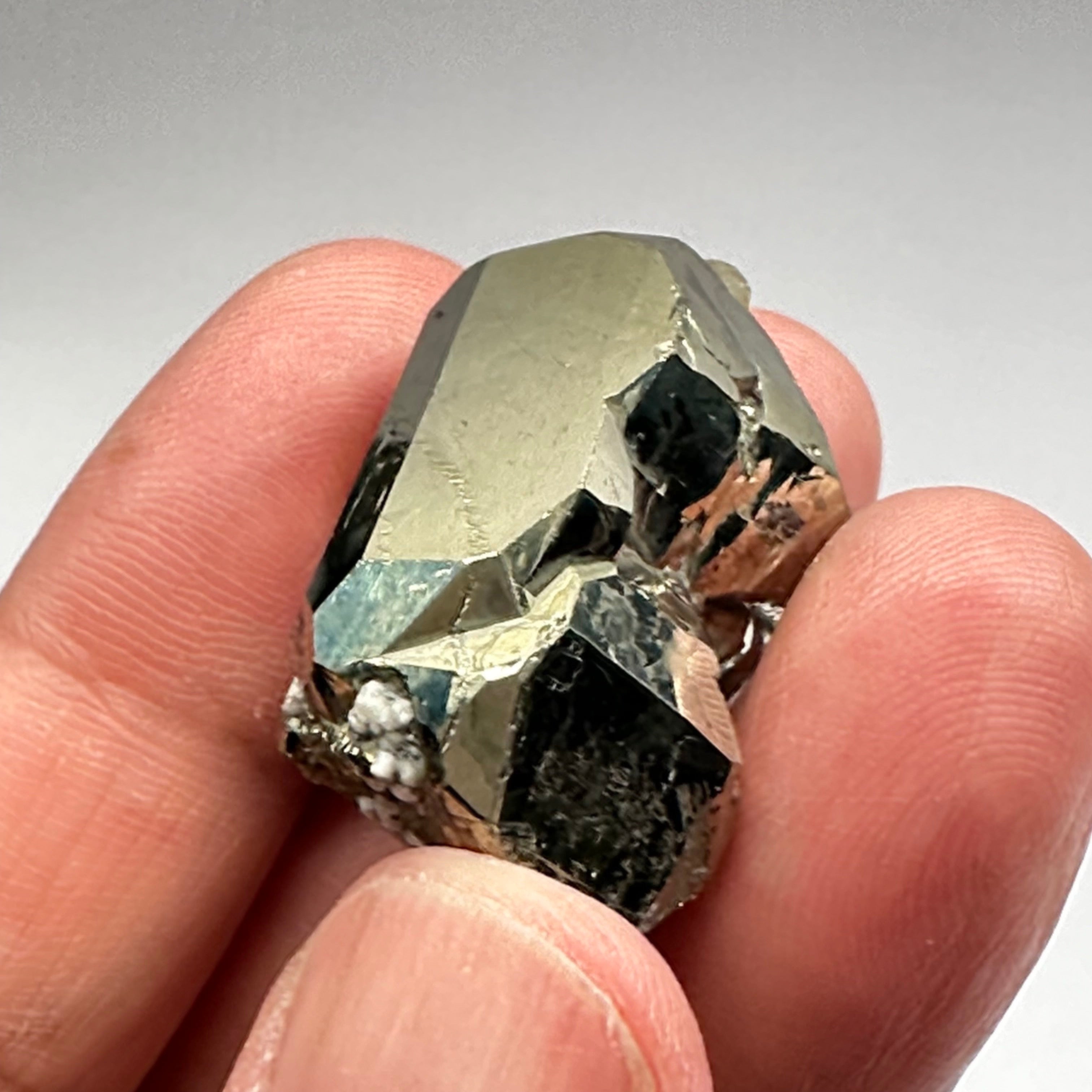 Pyrite, 29.90gm, Merelani, Tanzania, Untreated Unheated, same mines as Tanzanite, natural mirror crystal faces.