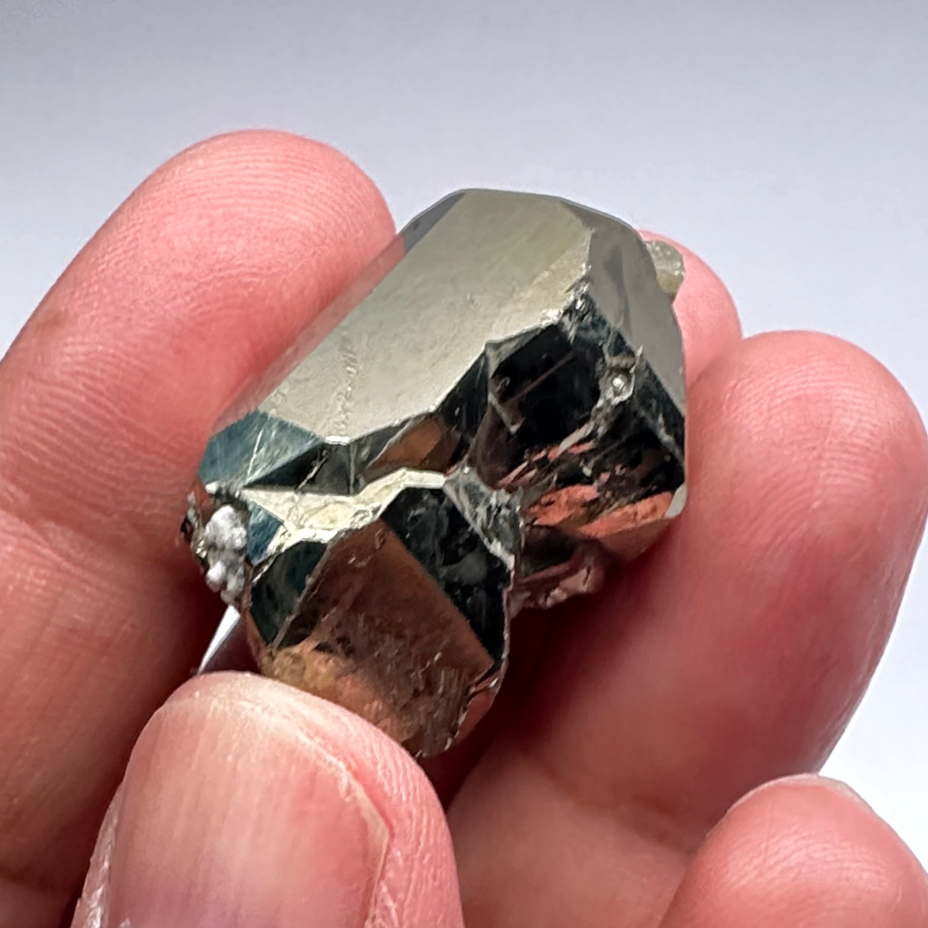 Pyrite, 29.90gm, Merelani, Tanzania, Untreated Unheated, same mines as Tanzanite, natural mirror crystal faces.