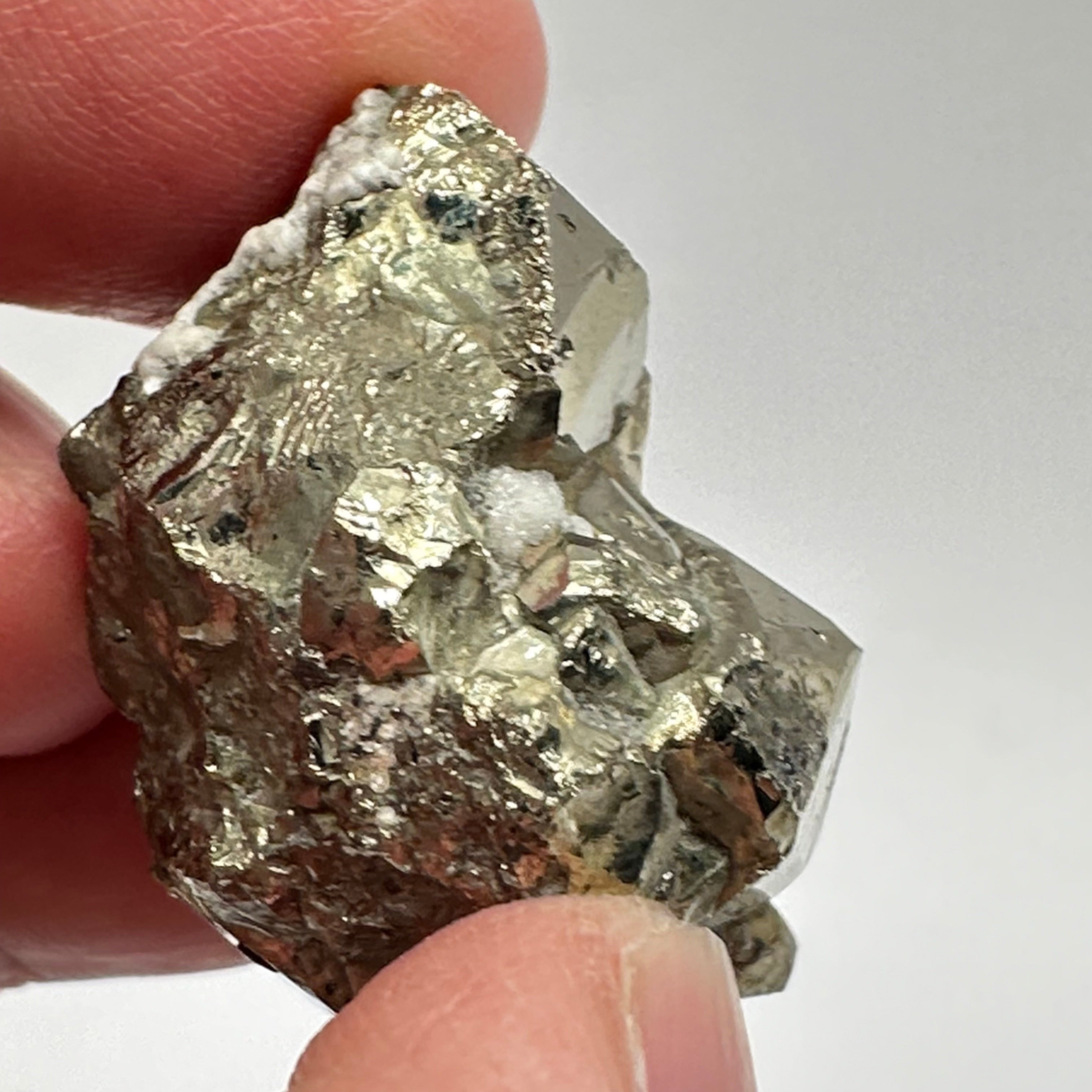 Pyrite, 29.90gm, Merelani, Tanzania, Untreated Unheated, same mines as Tanzanite, natural mirror crystal faces.