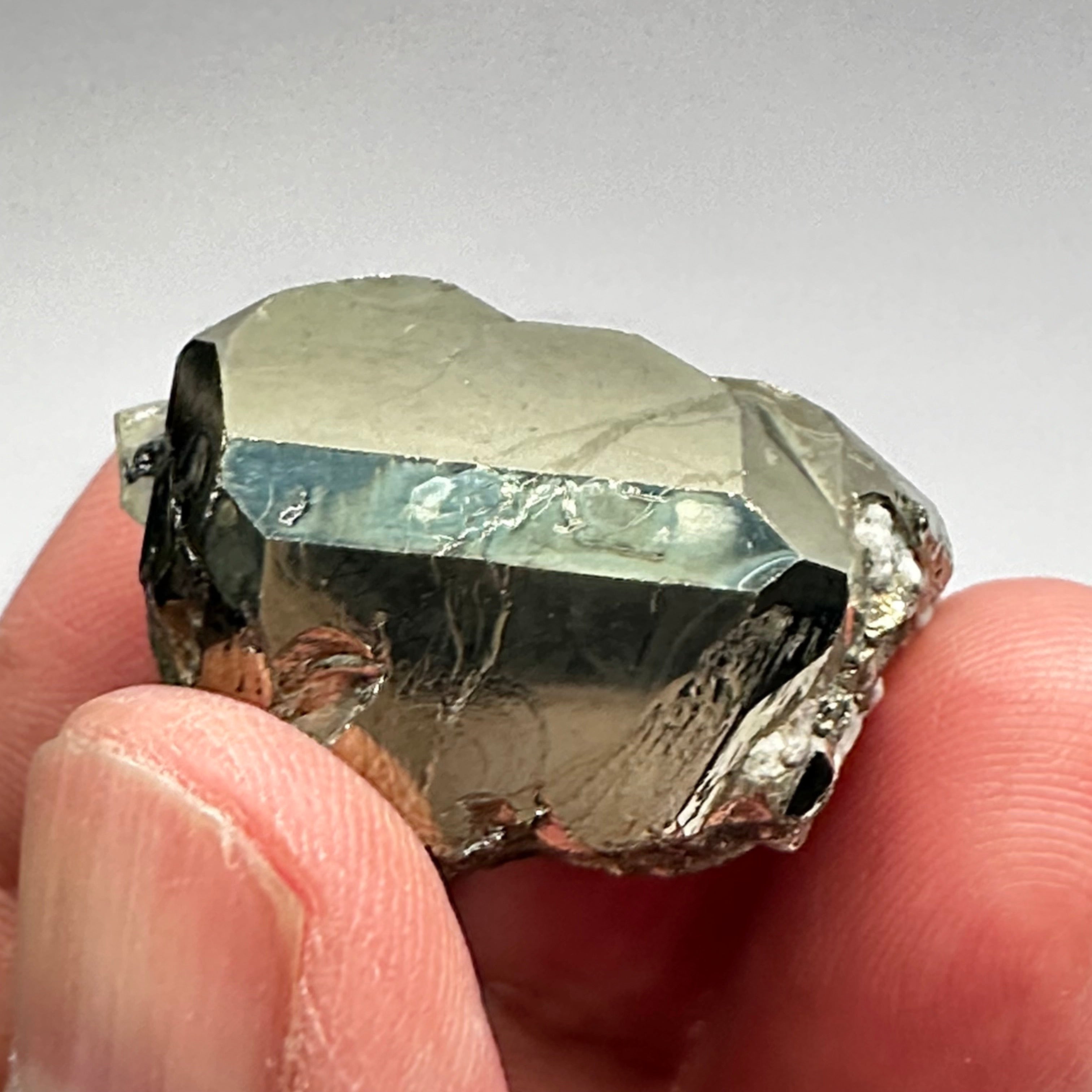 Pyrite, 29.90gm, Merelani, Tanzania, Untreated Unheated, same mines as Tanzanite, natural mirror crystal faces.