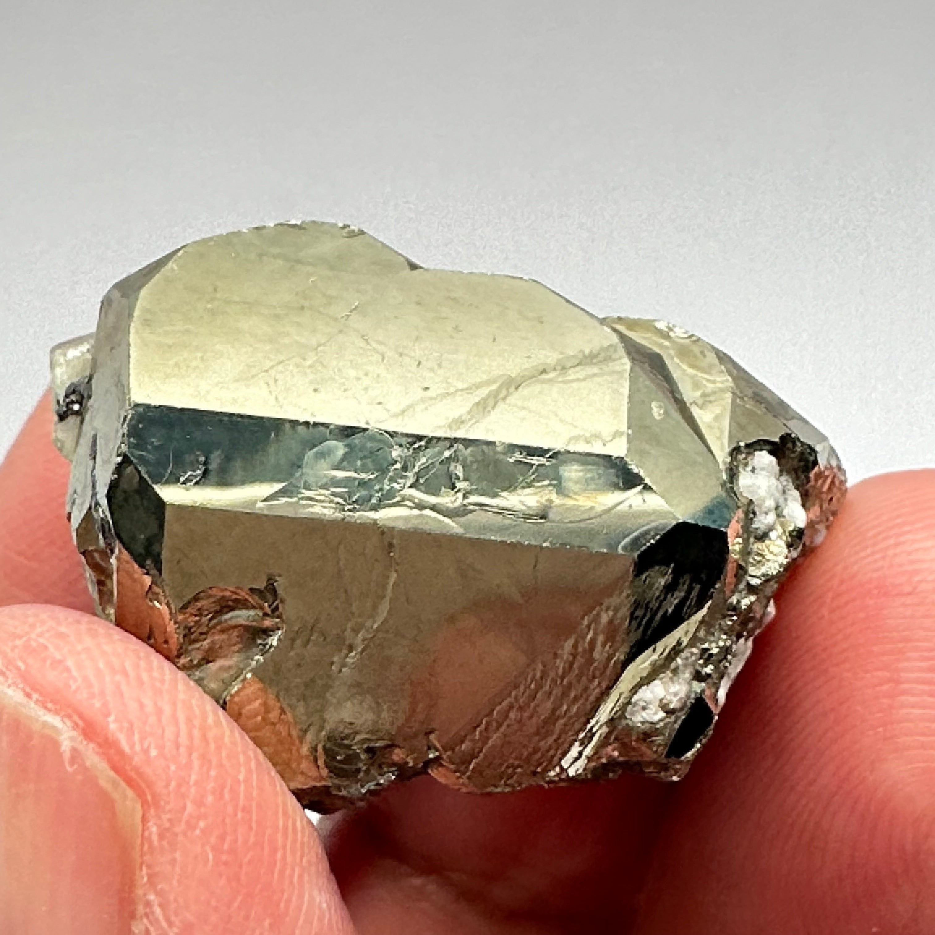 Pyrite, 29.90gm, Merelani, Tanzania, Untreated Unheated, same mines as Tanzanite, natural mirror crystal faces.