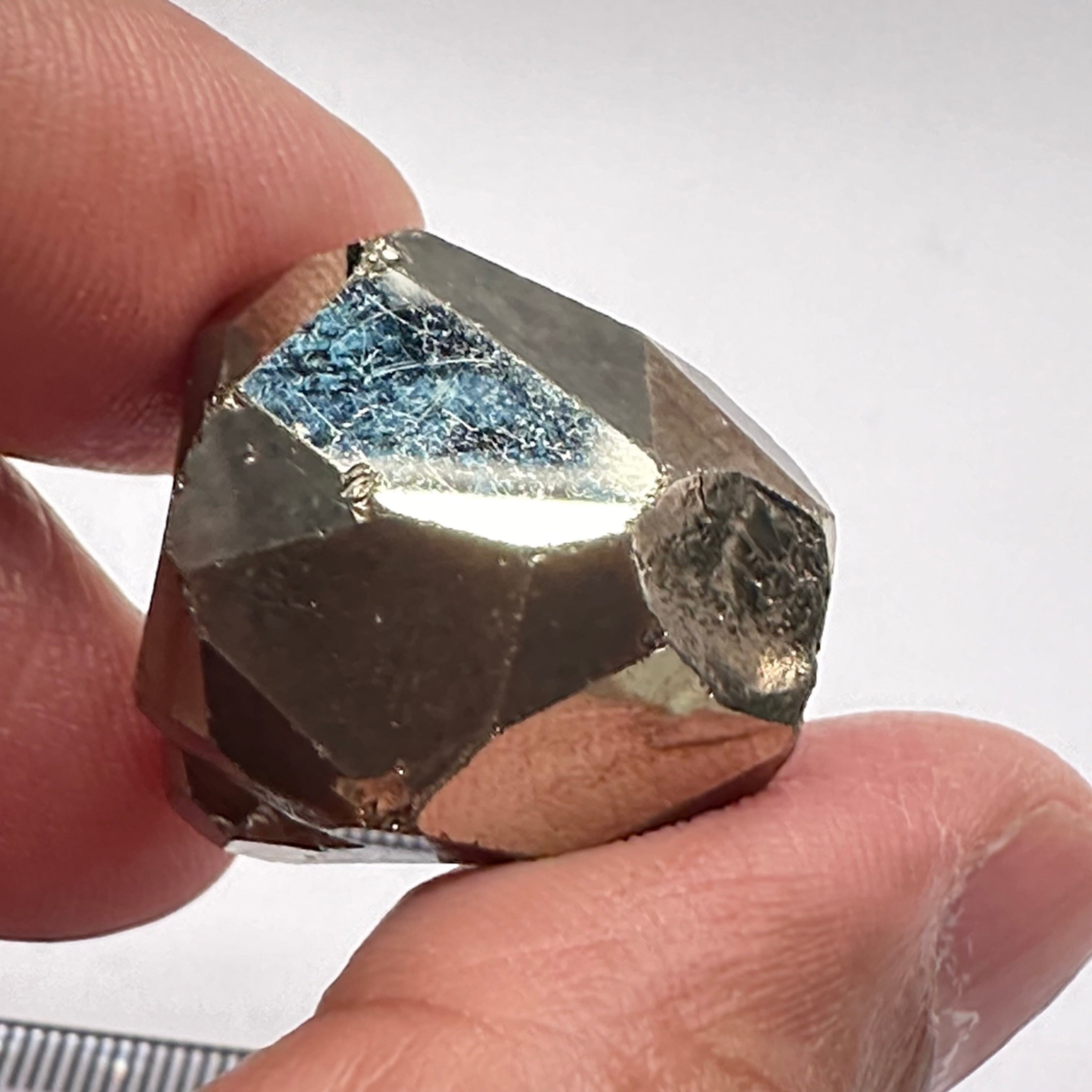 Pyrite, 23.20gm, Merelani, Tanzania, Untreated Unheated, same mines as Tanzanite, natural mirror crystal faces.