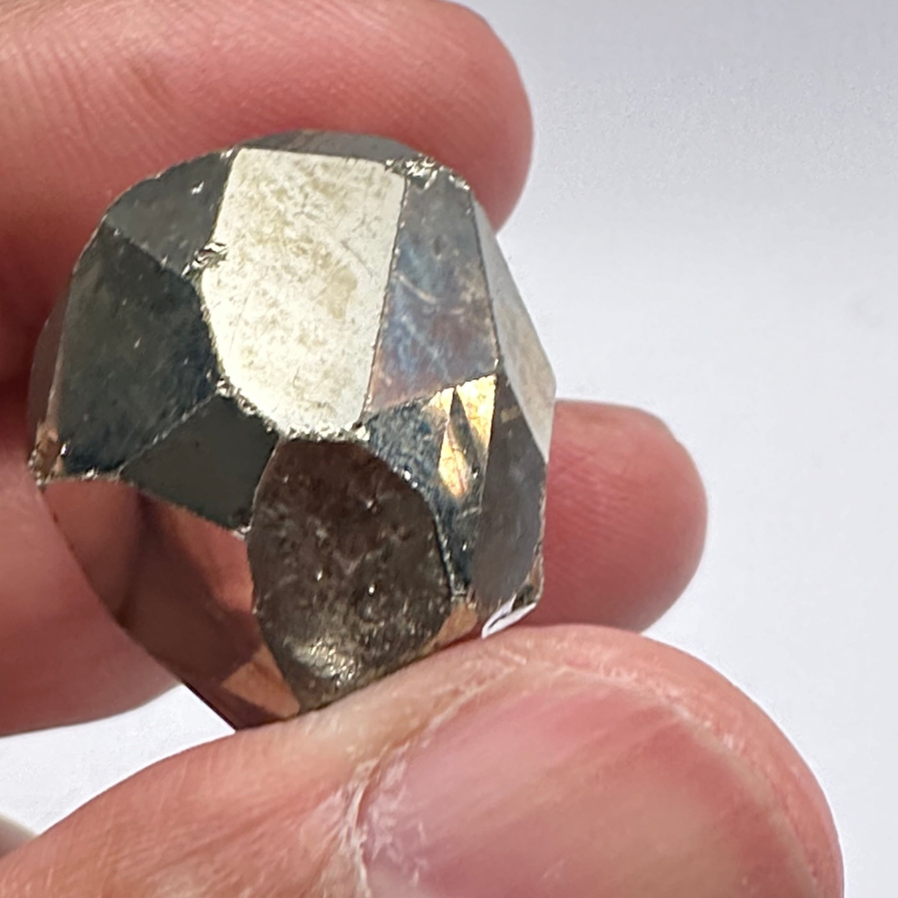 Pyrite, 23.20gm, Merelani, Tanzania, Untreated Unheated, same mines as Tanzanite, natural mirror crystal faces.