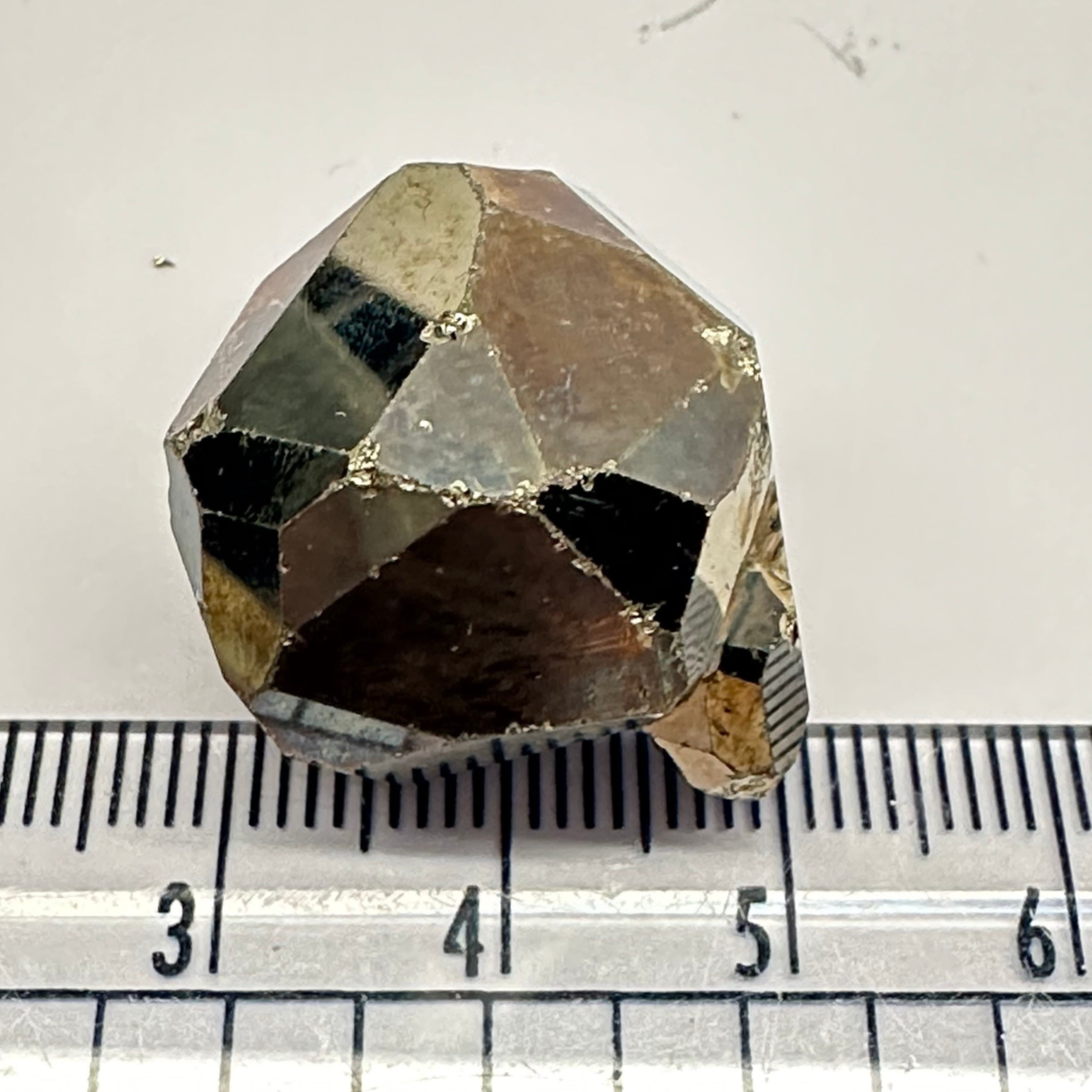 Pyrite, 23.20gm, Merelani, Tanzania, Untreated Unheated, same mines as Tanzanite, natural mirror crystal faces.