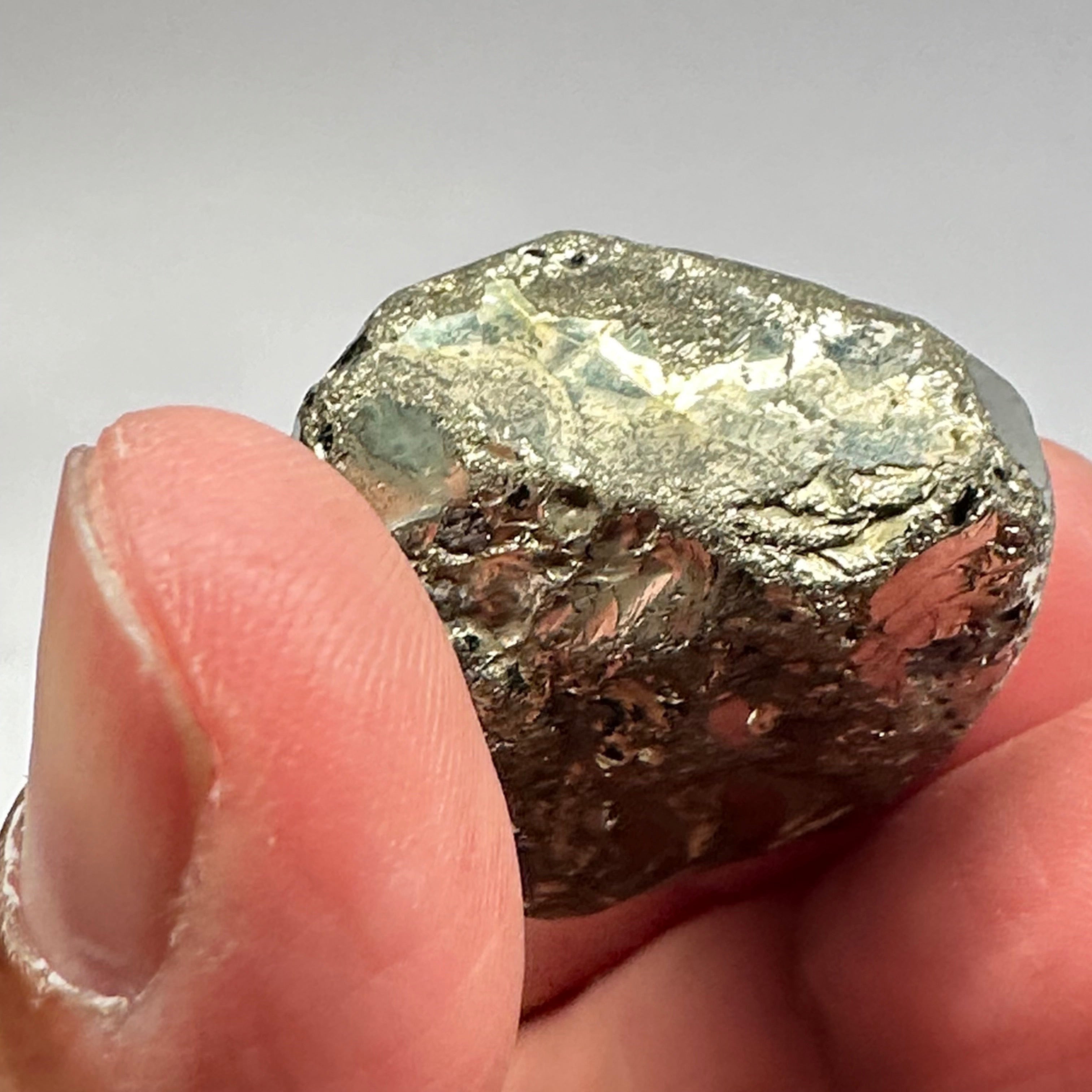 Pyrite, 42.71gm, Merelani, Tanzania, Untreated Unheated, same mines as Tanzanite, natural mirror crystal faces.