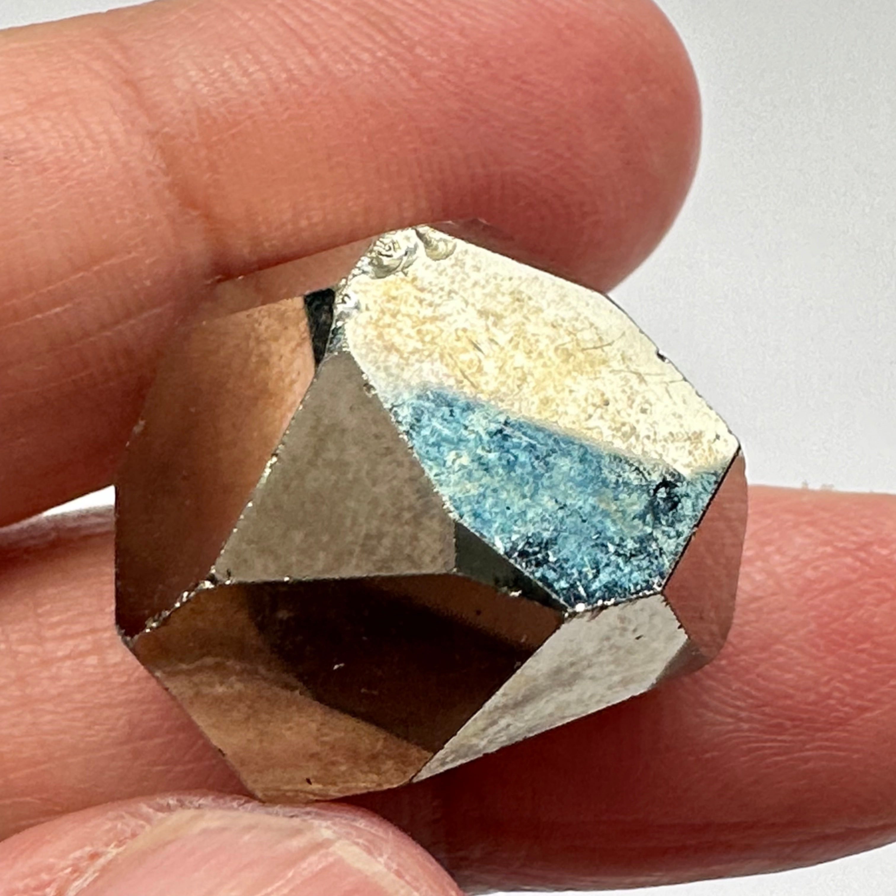 Pyrite, 17.40gm, Merelani, Tanzania, Untreated Unheated, same mines as Tanzanite, natural mirror crystal faces.