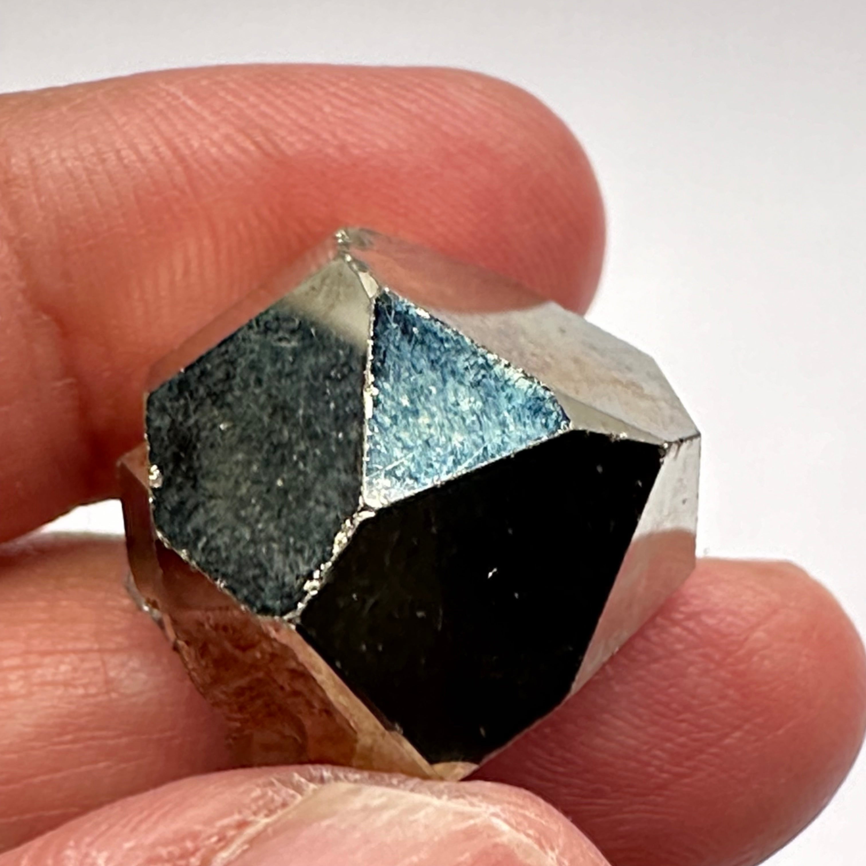 Pyrite, 17.40gm, Merelani, Tanzania, Untreated Unheated, same mines as Tanzanite, natural mirror crystal faces.