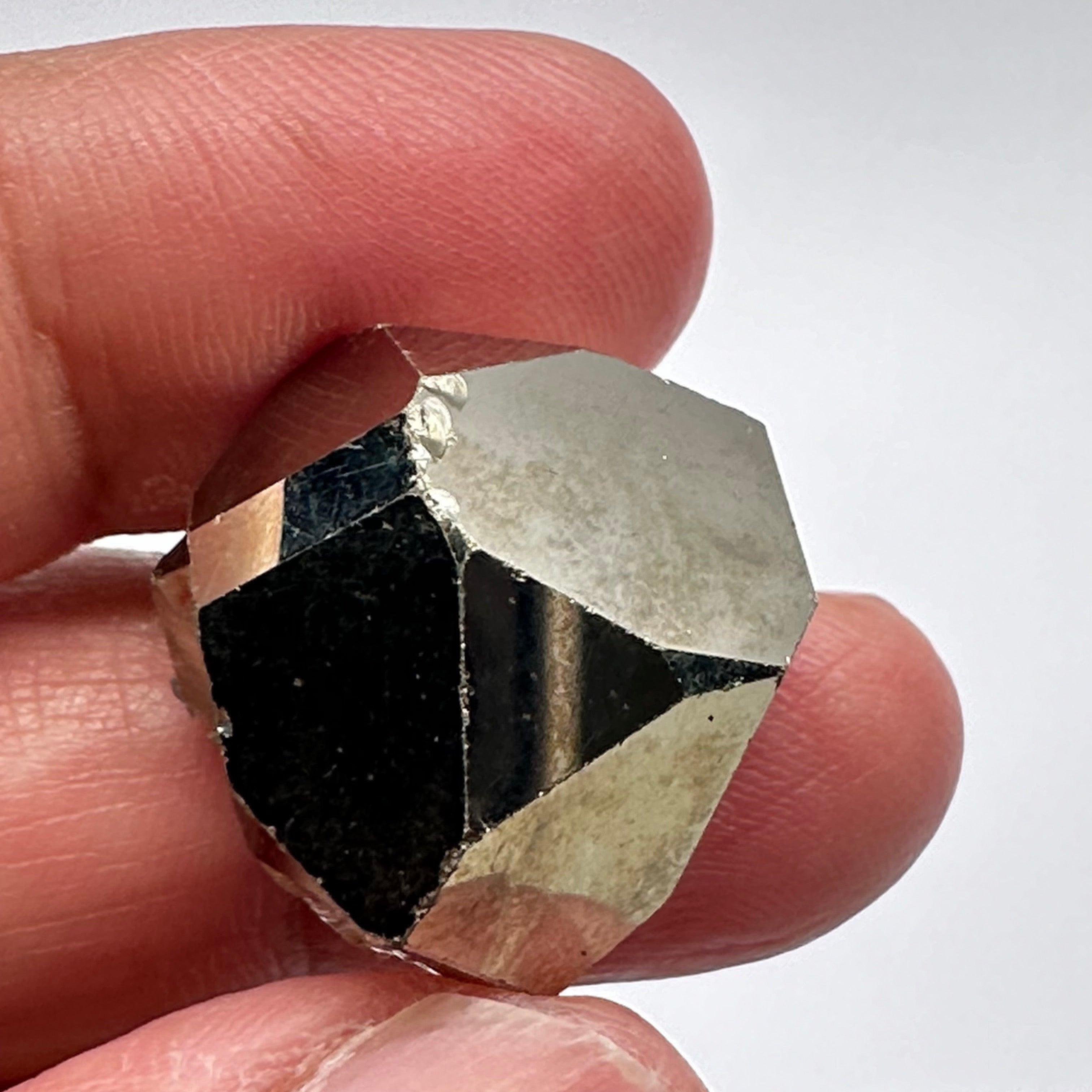 Pyrite, 17.40gm, Merelani, Tanzania, Untreated Unheated, same mines as Tanzanite, natural mirror crystal faces.