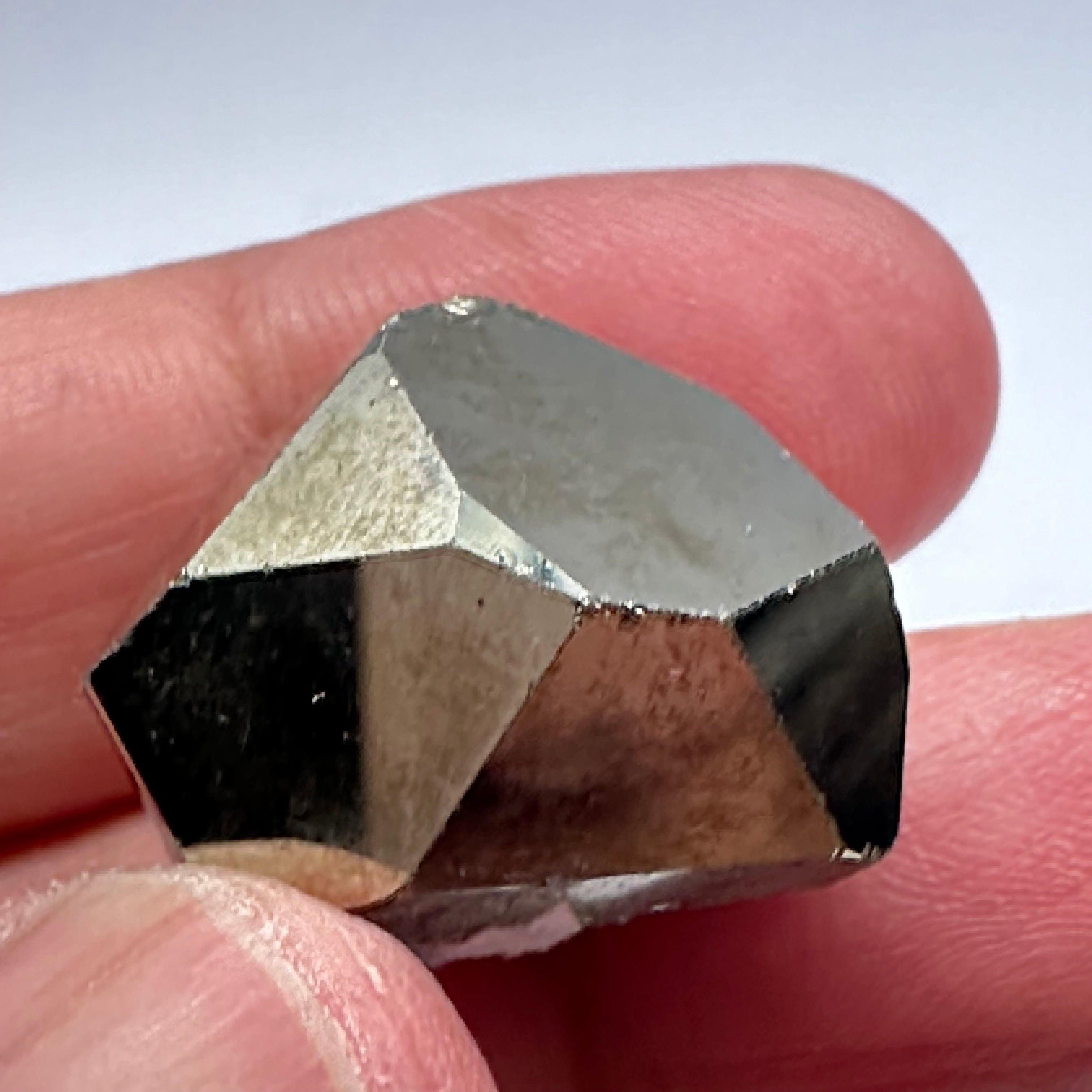 Pyrite, 17.40gm, Merelani, Tanzania, Untreated Unheated, same mines as Tanzanite, natural mirror crystal faces.