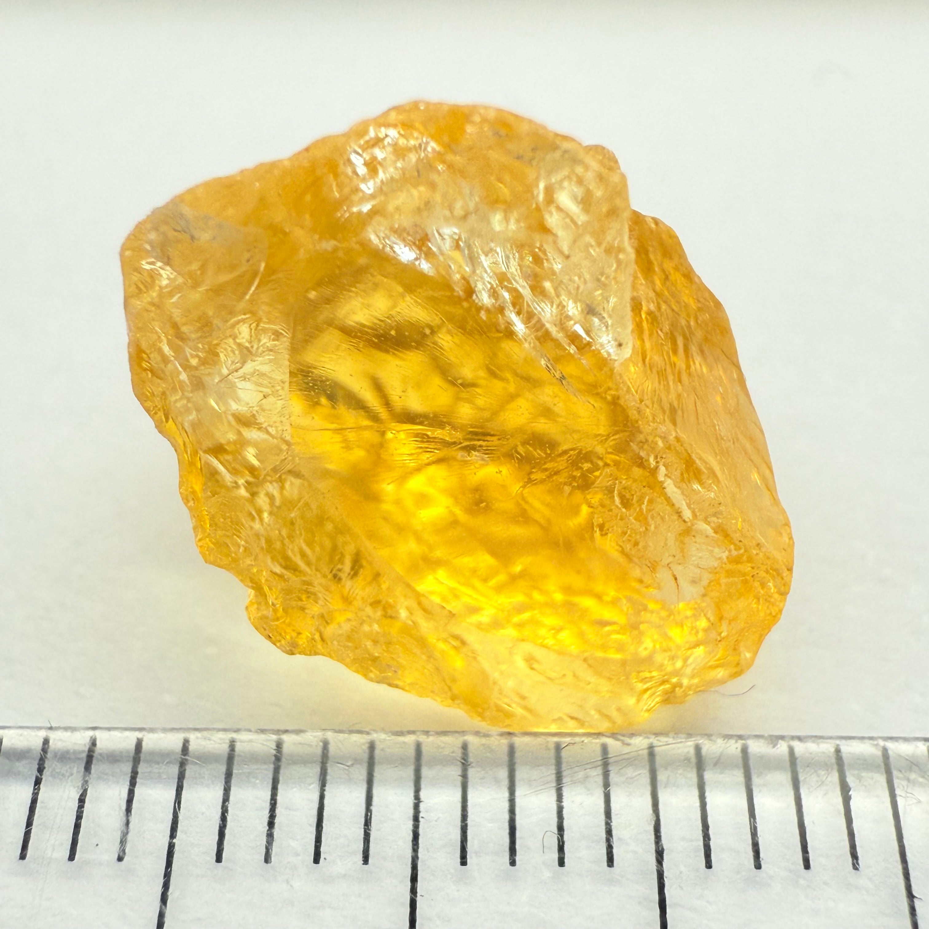 Citrine, 10.46ct, Zambia, Untreated Unheated, See shape, slight crack on skin going in a few mm, will cut out without and loss, it’s at the back tip, rest is VVS-IF