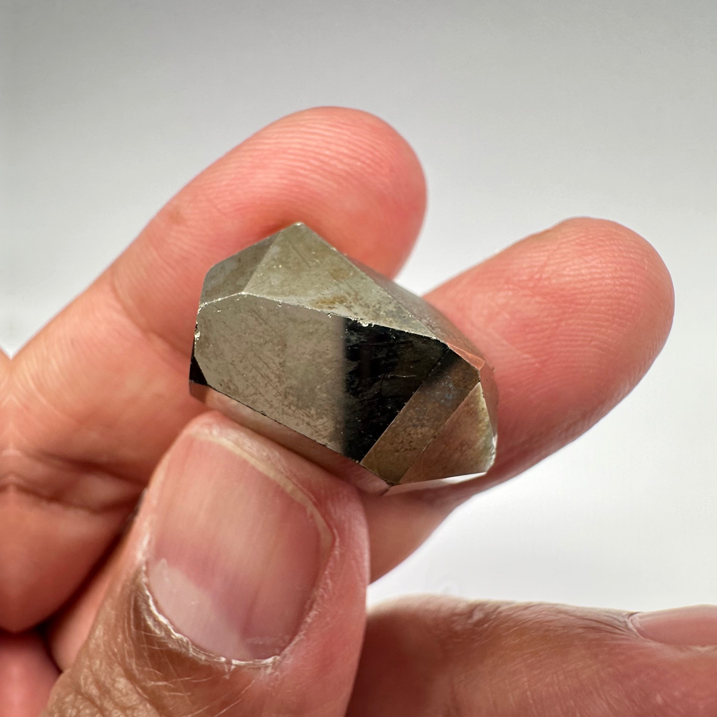 Pyrite, 13.60gm, Merelani, Tanzania, Untreated Unheated, same mines as Tanzanite, natural mirror crystal faces.