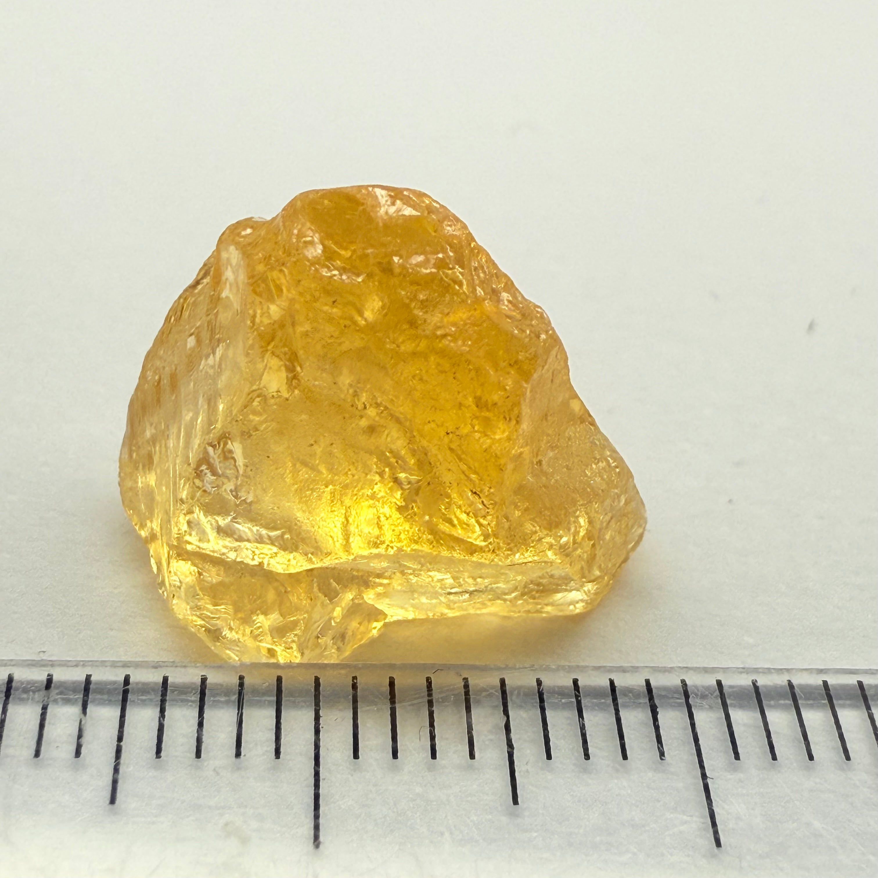 Citrine, 10.46ct, Zambia, Untreated Unheated, See shape, slight crack on skin going in a few mm, will cut out without and loss, it’s at the back tip, rest is VVS-IF