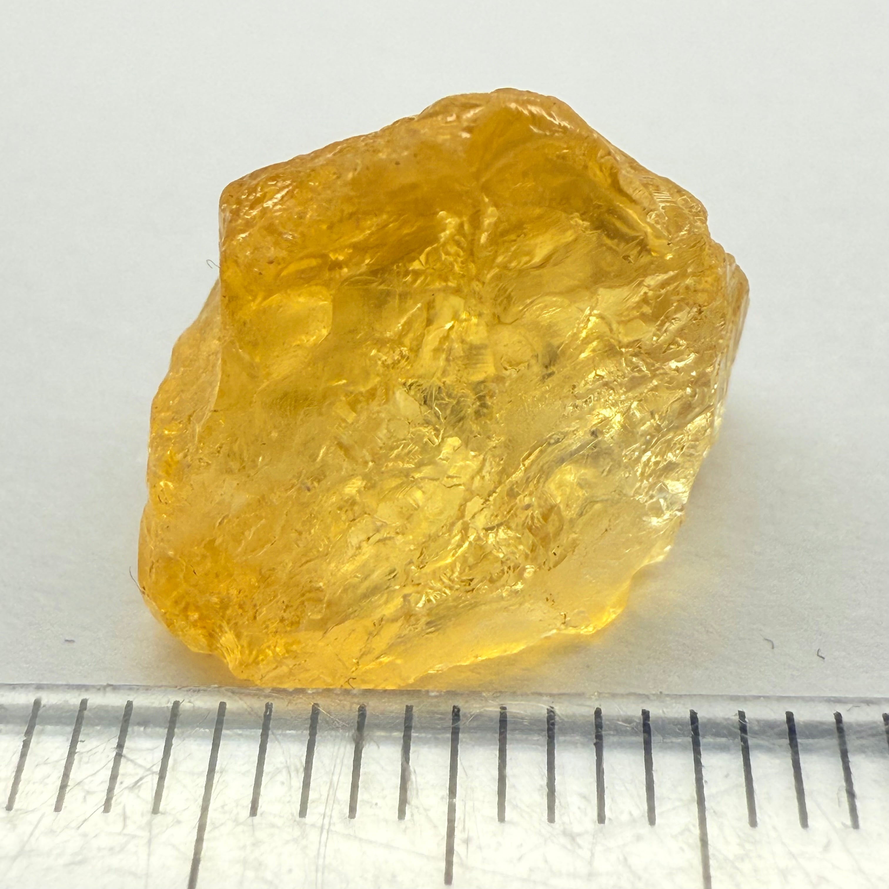 Citrine, 10.46ct, Zambia, Untreated Unheated, See shape, slight crack on skin going in a few mm, will cut out without and loss, it’s at the back tip, rest is VVS-IF