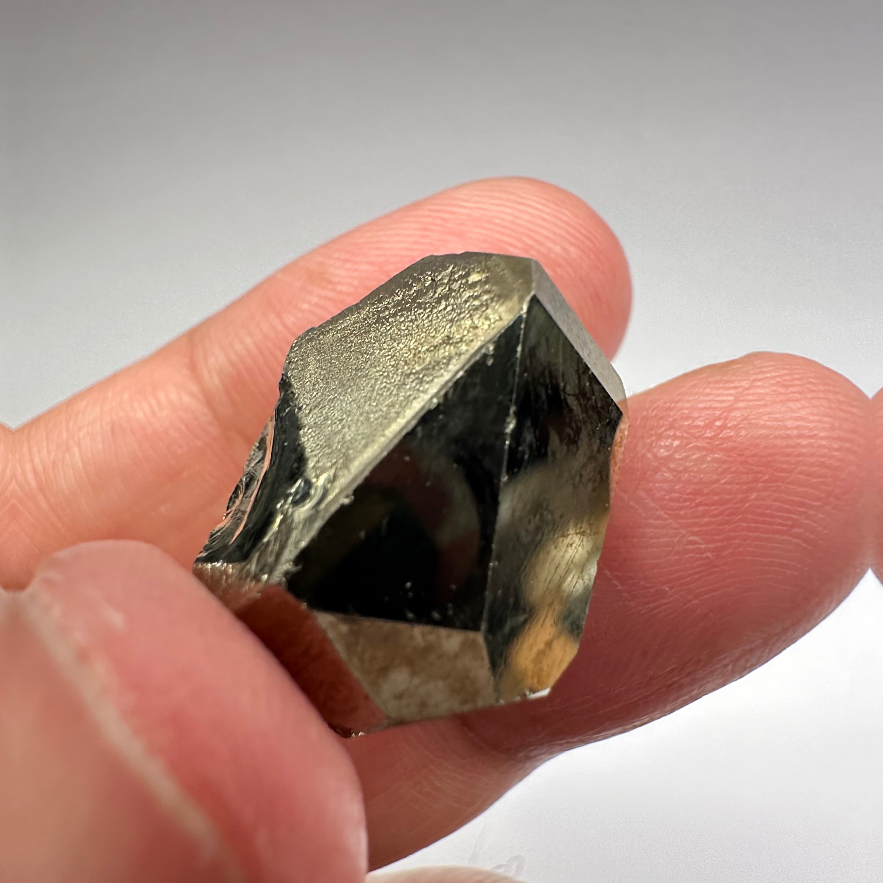 Pyrite, 13.60gm, Merelani, Tanzania, Untreated Unheated, same mines as Tanzanite, natural mirror crystal faces.